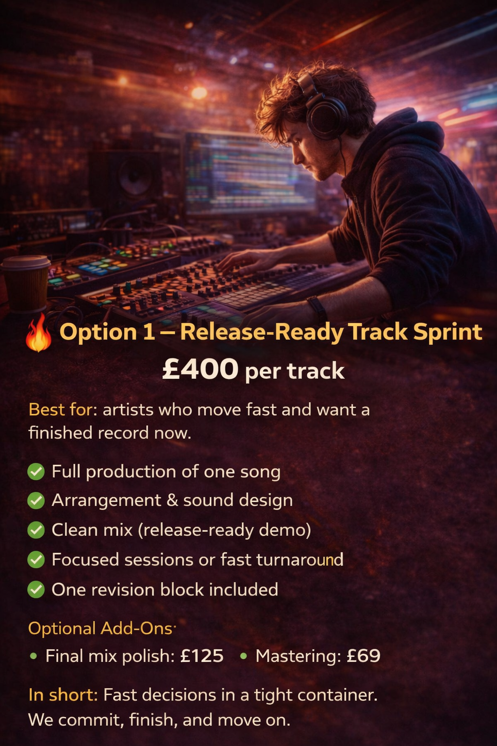 🔥 Release-Ready Track Sprint