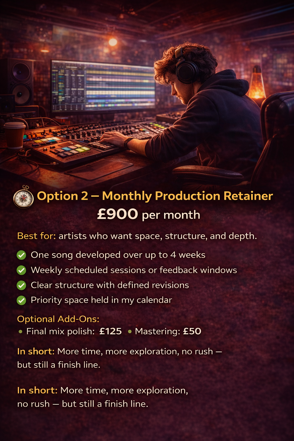 🧭 Monthly Production Retainer