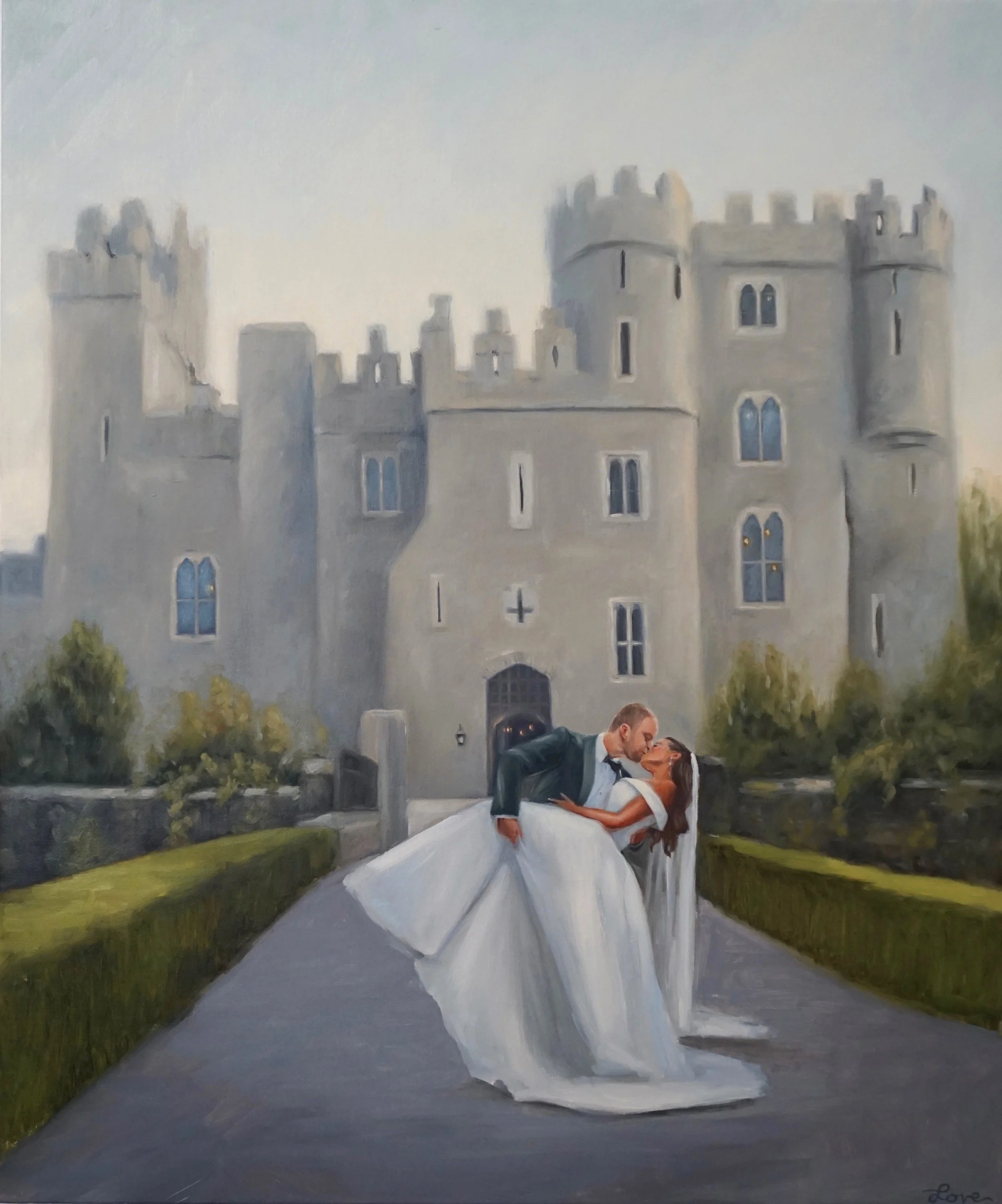 Live wedding painter ireland Kilkea castle Kildare - gestures by love Tiffani.jpeg