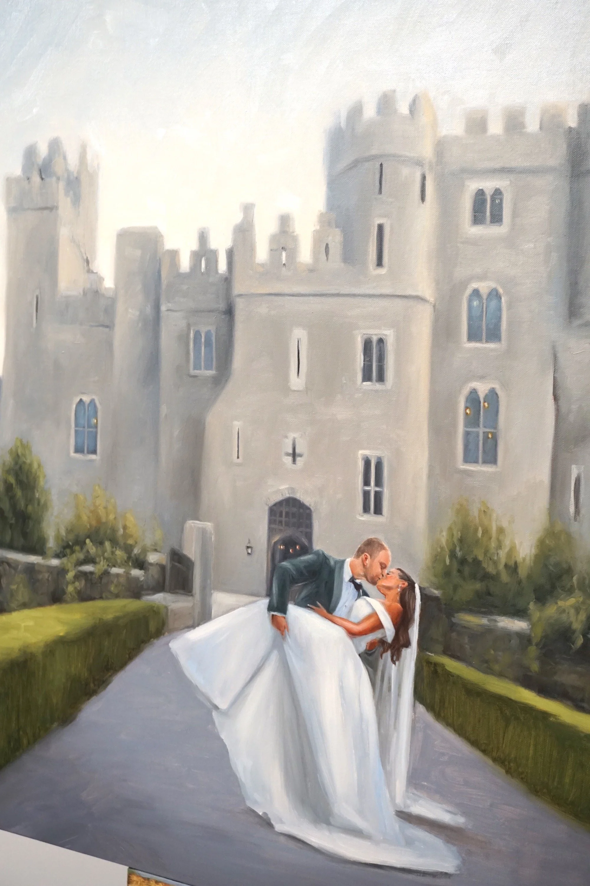 Gestures by Tiffani Love Live Wedding Painting at Kilkea Castle Kildare Ireland