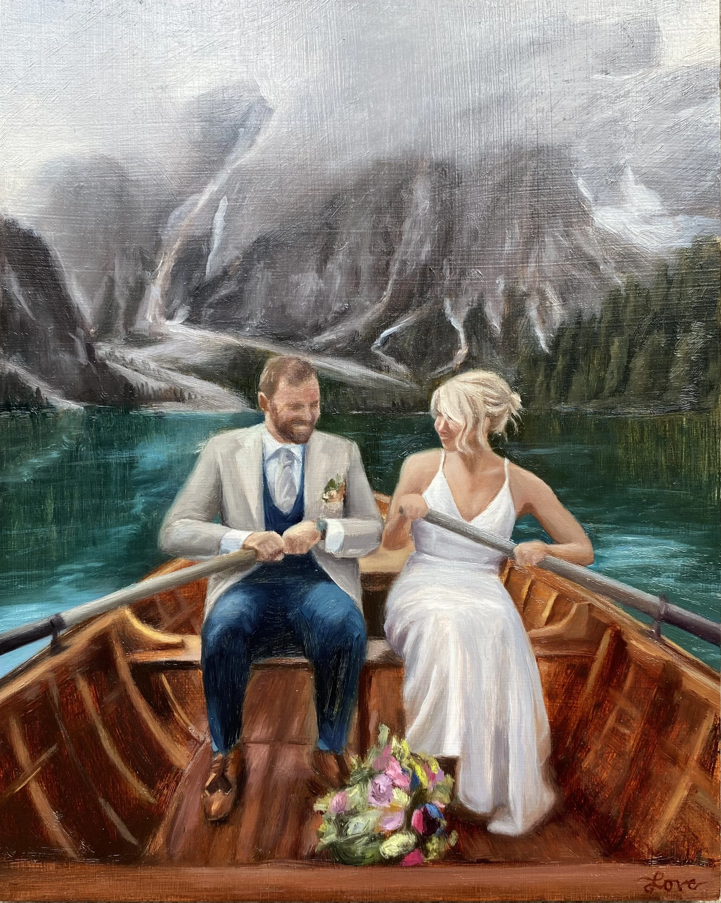Gestures by Love Wedding Painter Commission Italy Dolomites Anniversary Gift.jpeg