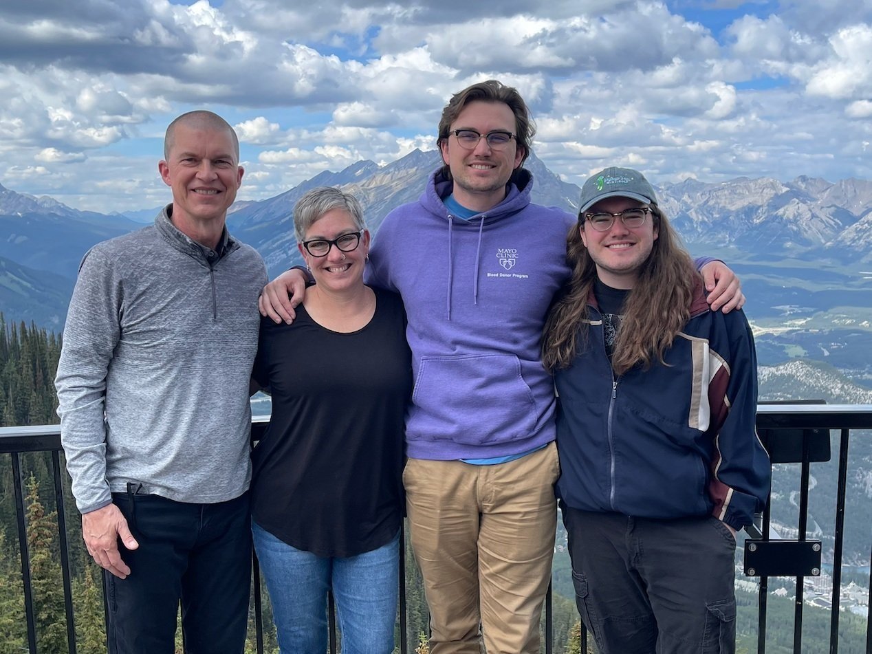 My family. My heart. Daniel (left) and I have been together 30 glorious years.