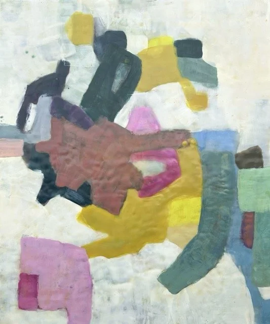 Birds-eye View, encaustic, 24” x 19.5”