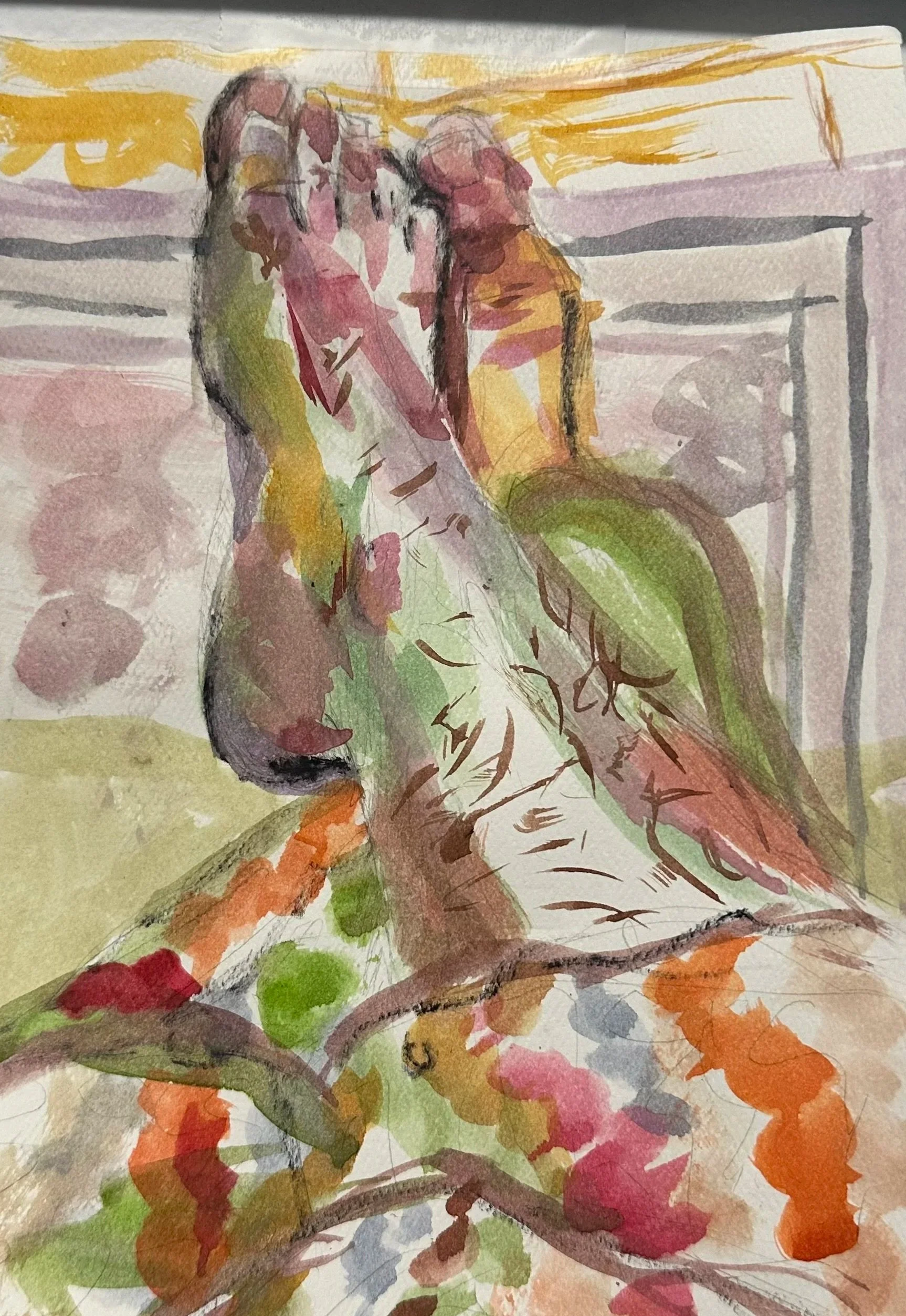 Watercolor and pencil. 2025