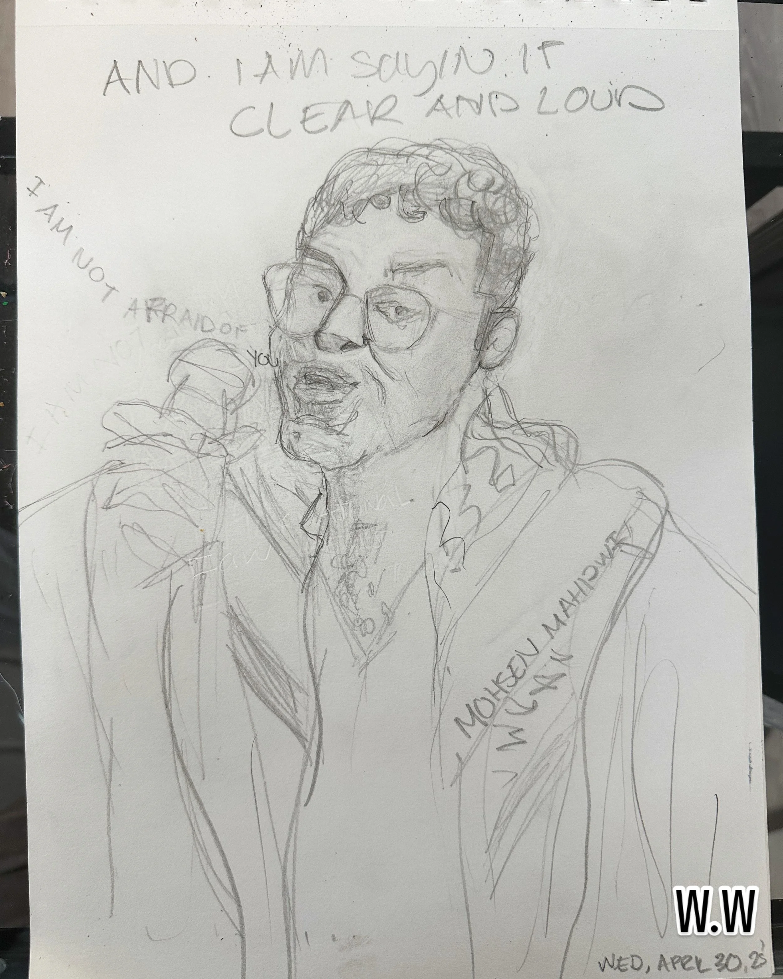 Muhammad Kalil. 1hr sketch. 2025.