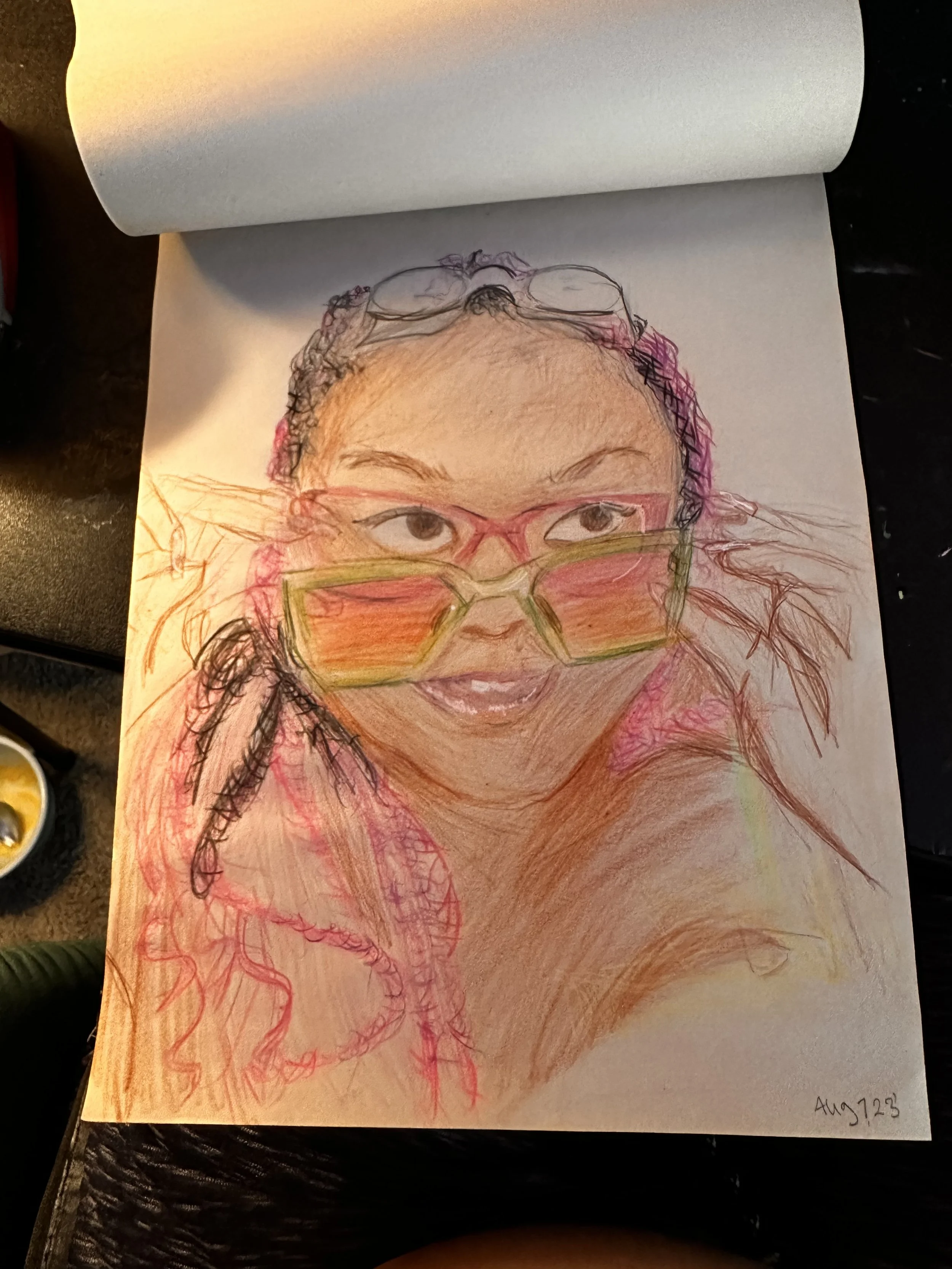 Colored pencil on paper. 2 hour study. 2023