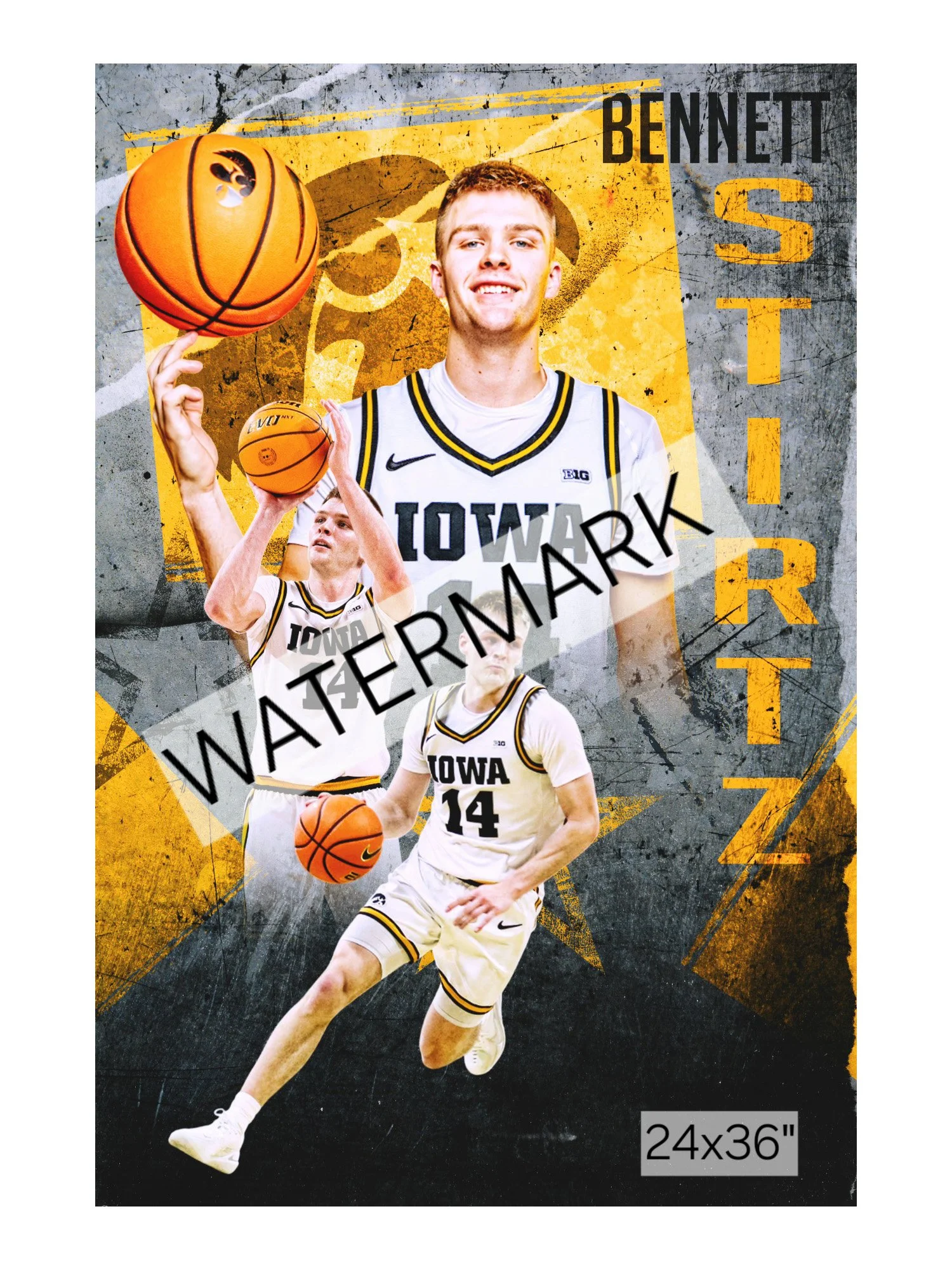 Bennett Stirtz Signed 24 x 26