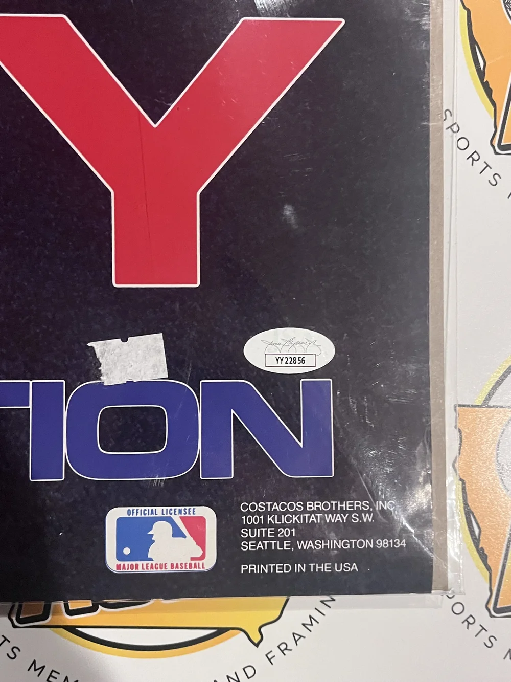 Ken Griffey Jr & Sr. Signed Costacos Brothers — Aces Sports