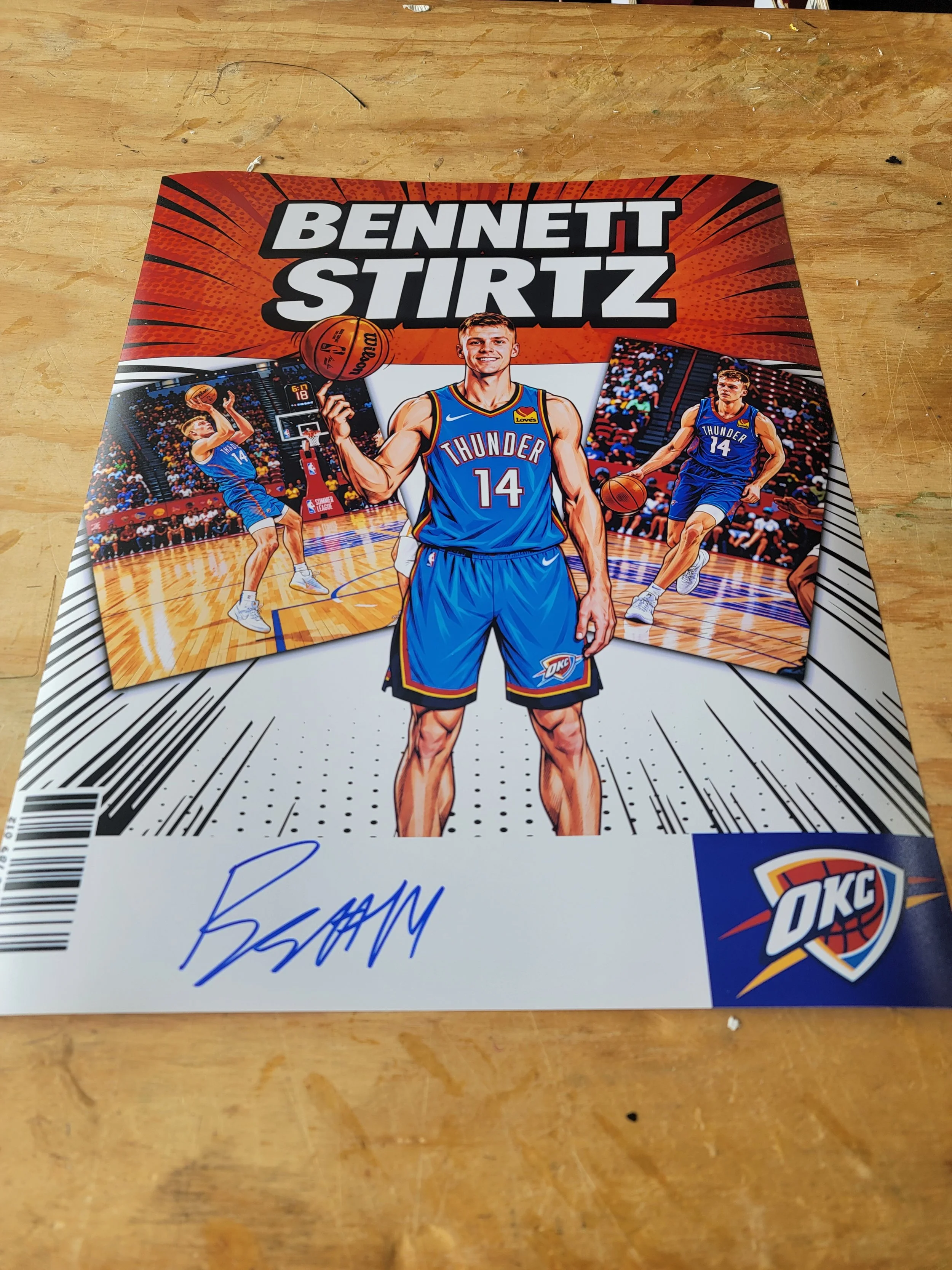 Bennett Stirtz Signed 16 x 20