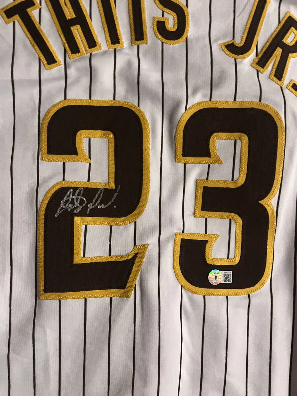 Fernando Tatis Jr. Signed Jersey — Aces Sports Memorabilia & Framing