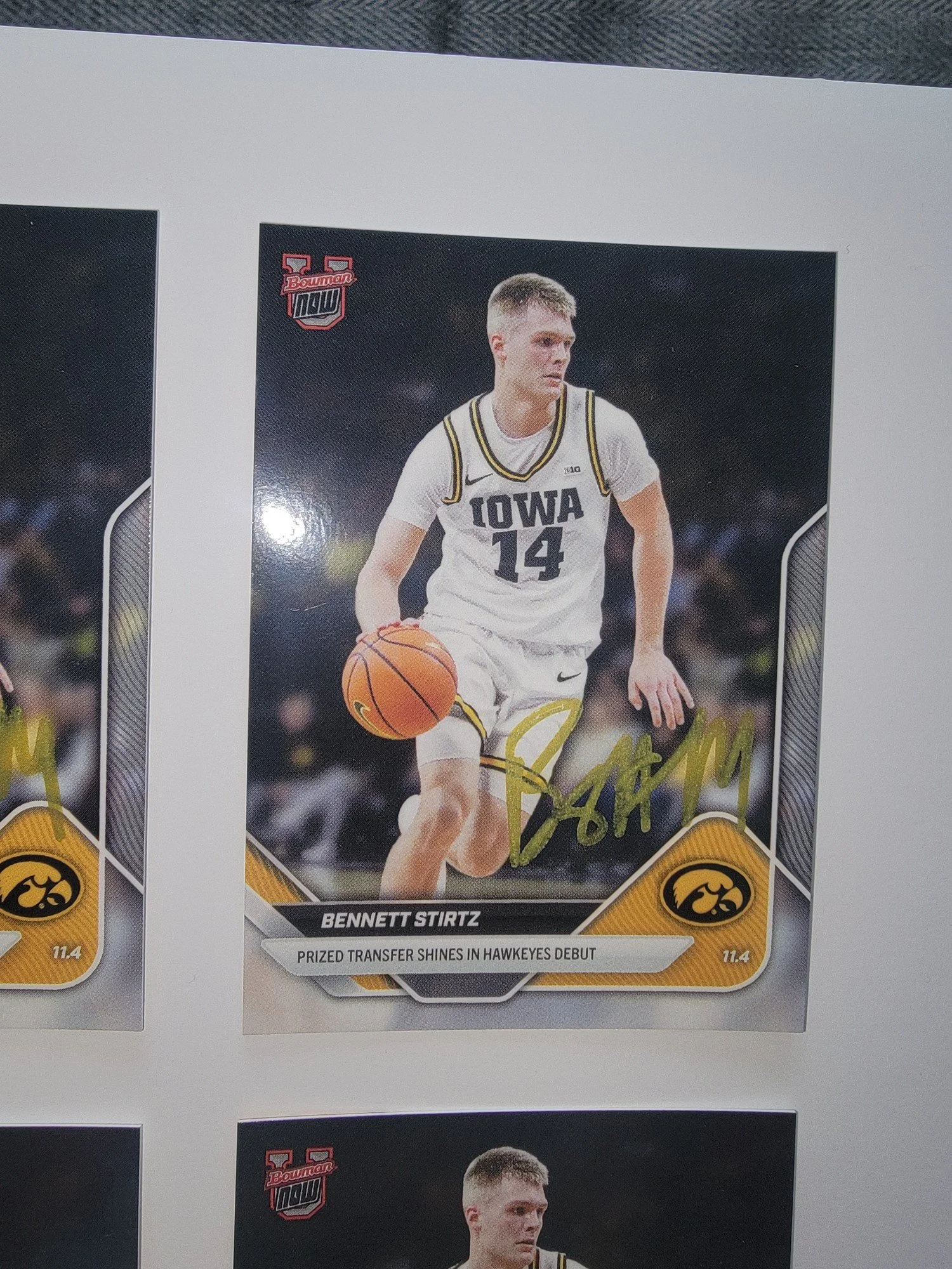 Bennett Stirtz Signed Card