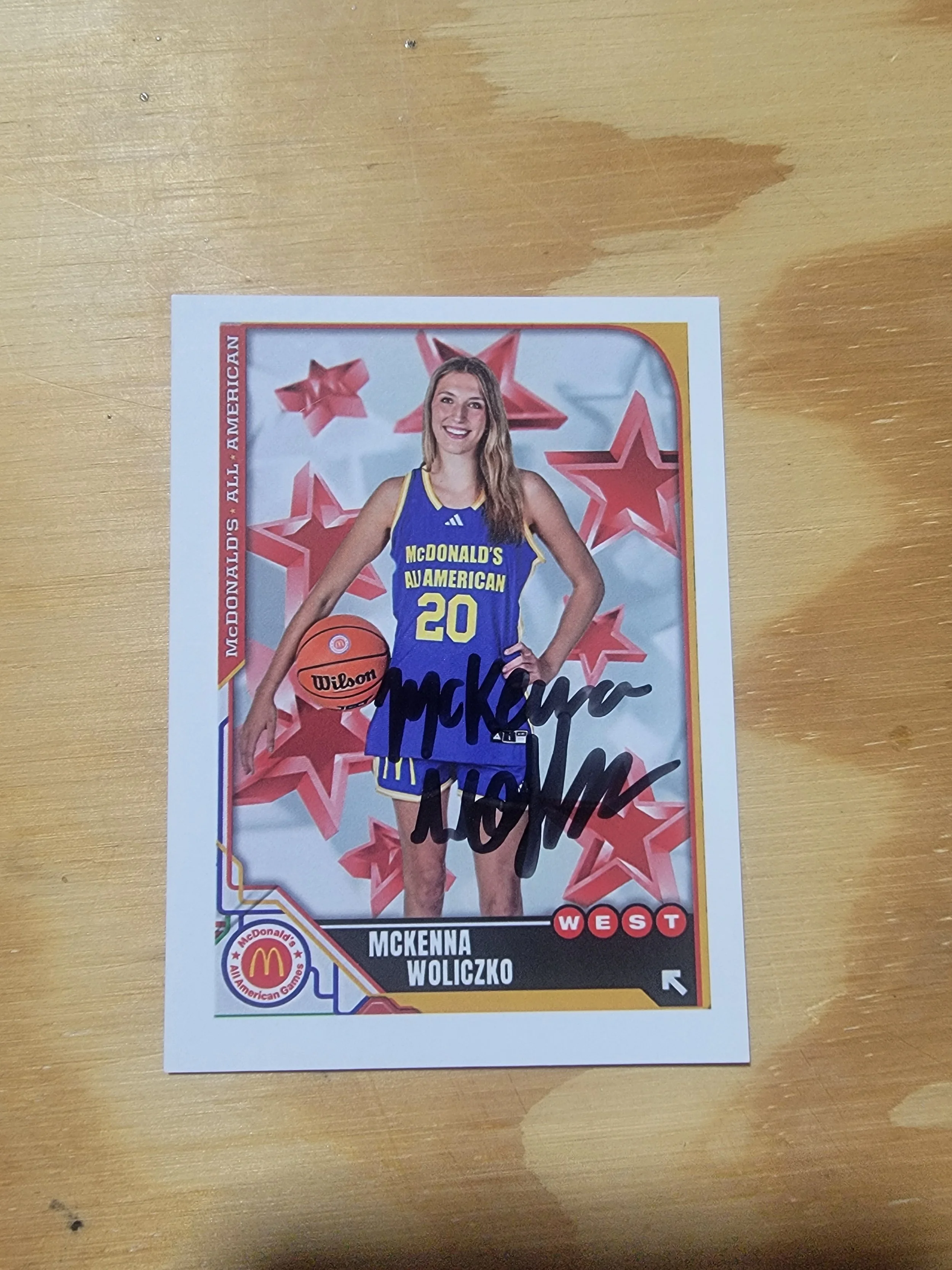 McKenna Woliczko Signed Card