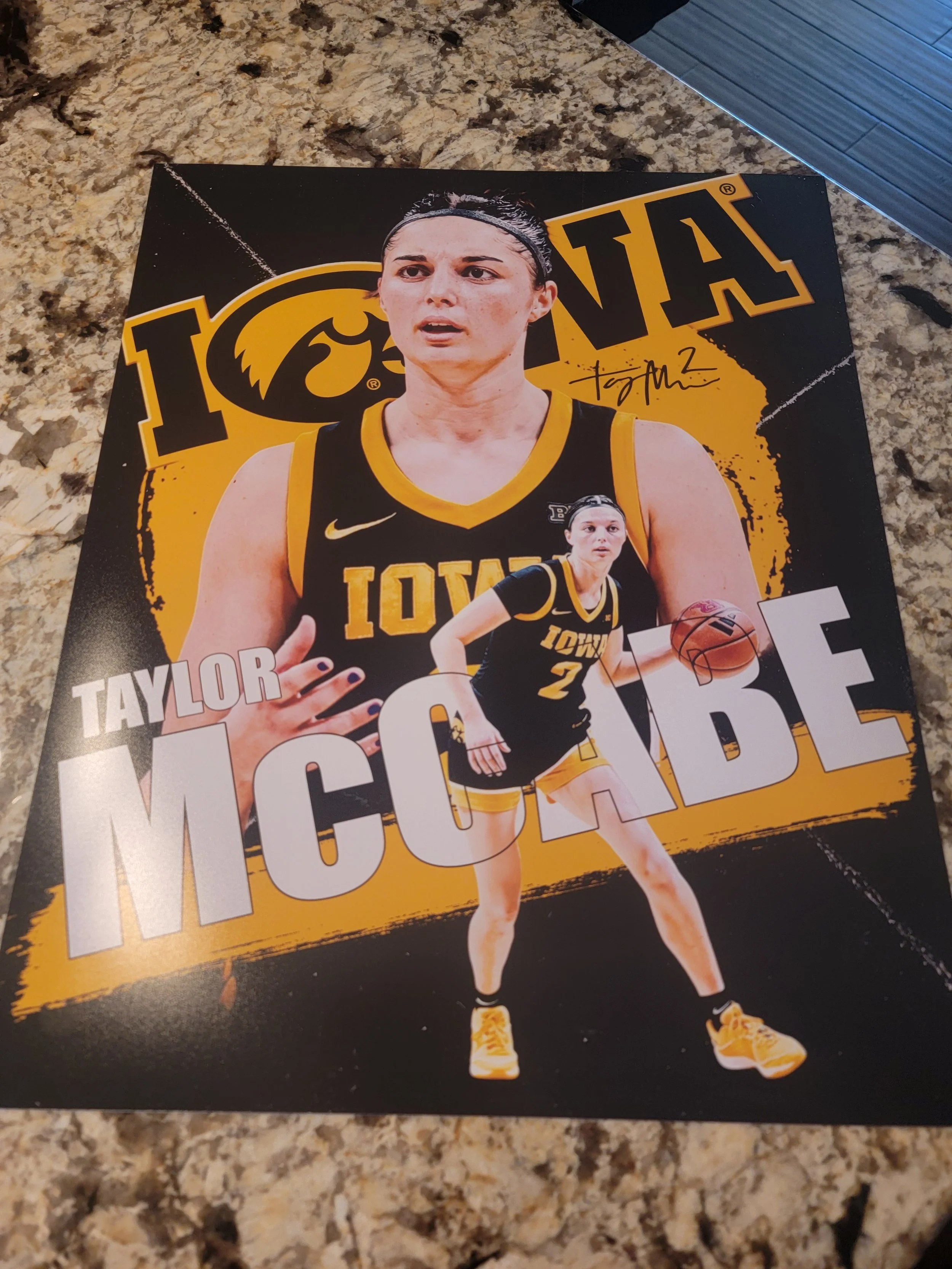Taylor McCabe Signed Custom 16 x 20