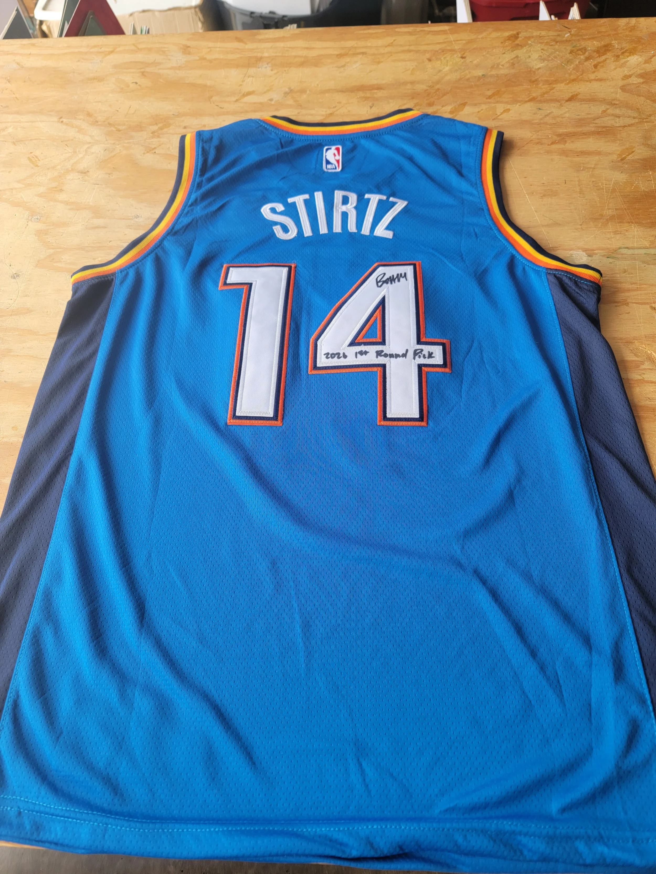 Bennett Stirtz Signed OKC Thunder Jersey