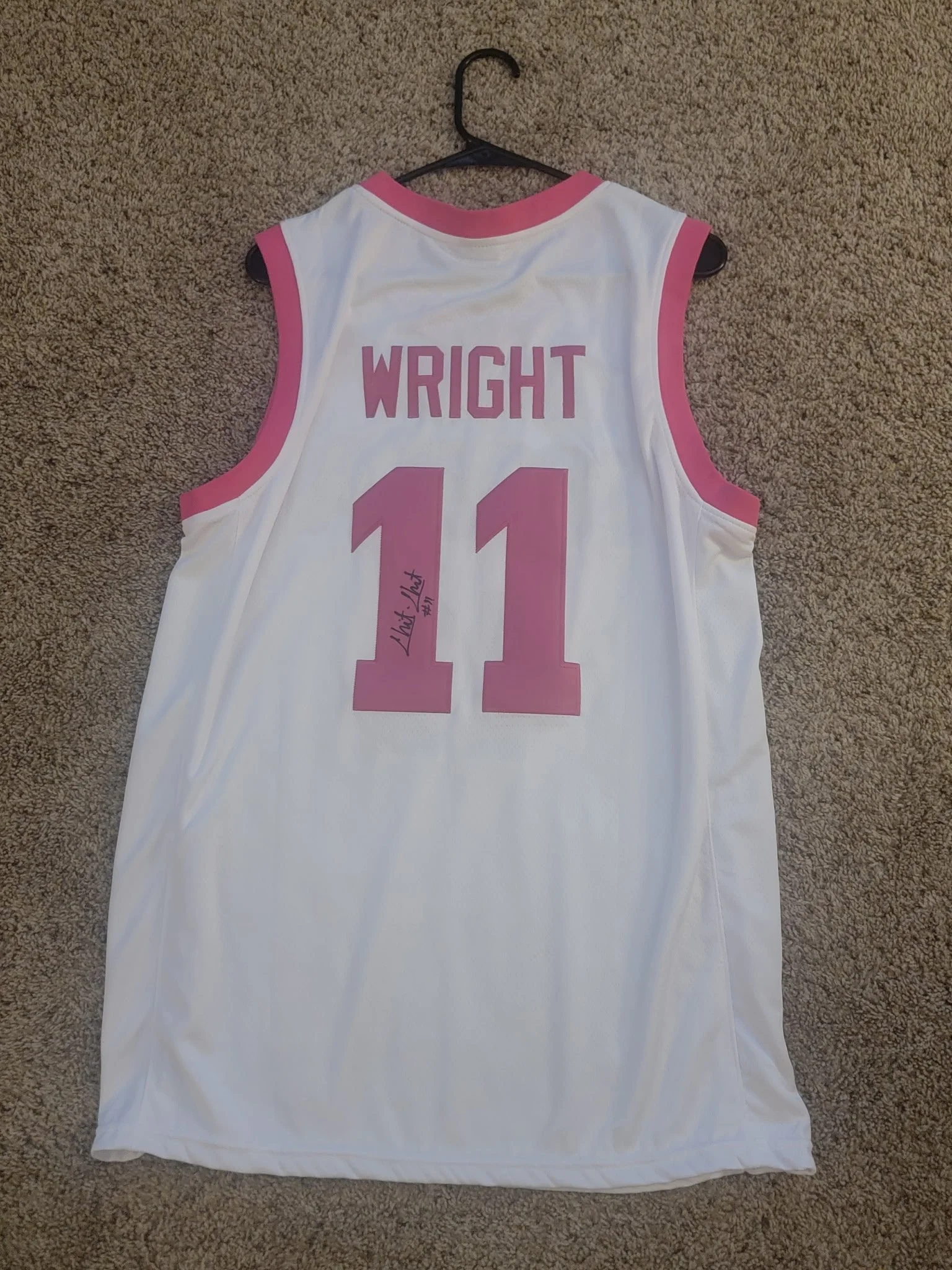 Chit Chat Wright Signed Jersey