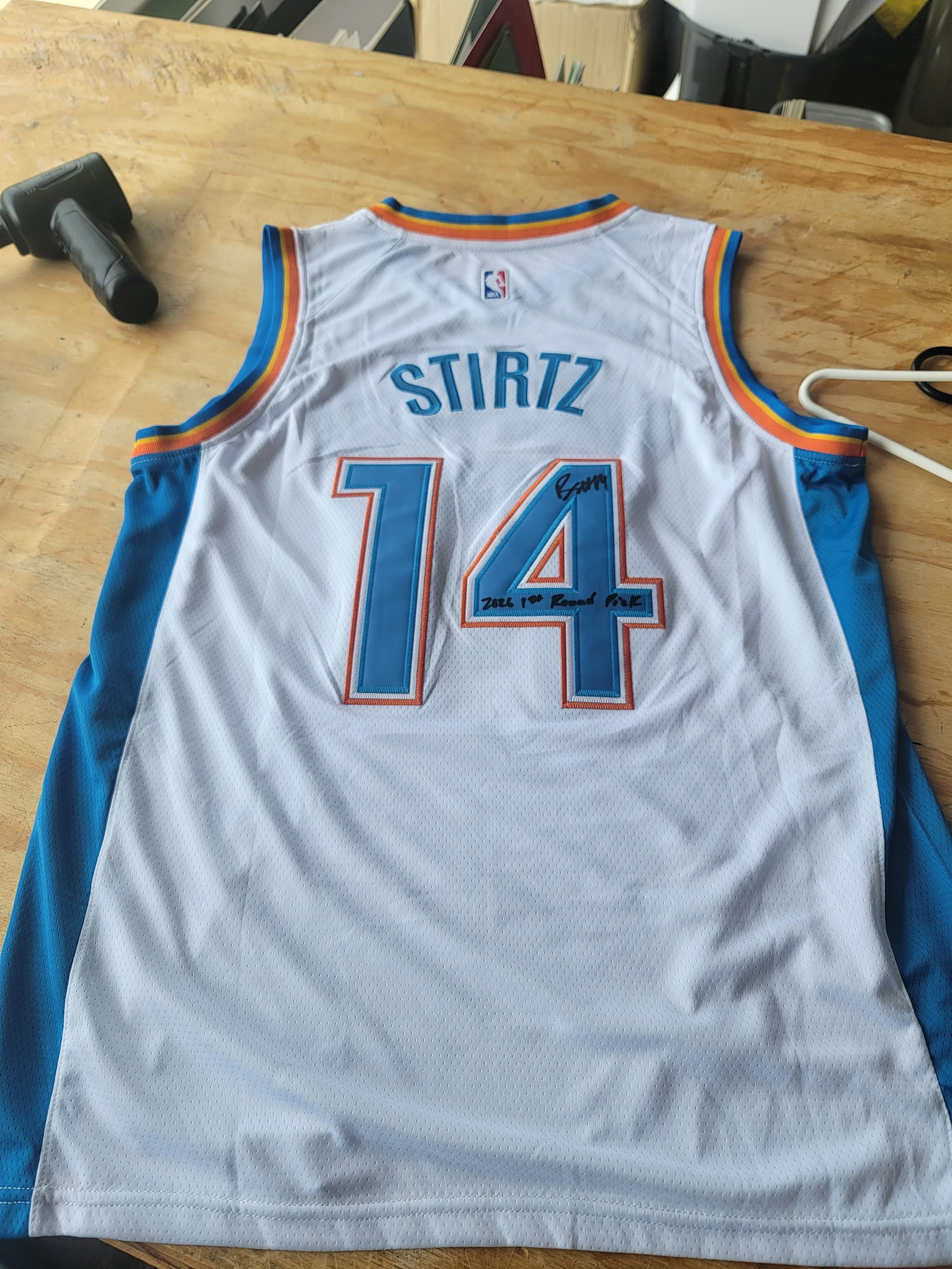 Bennett Stirtz Signed OKC Thunder Jersey