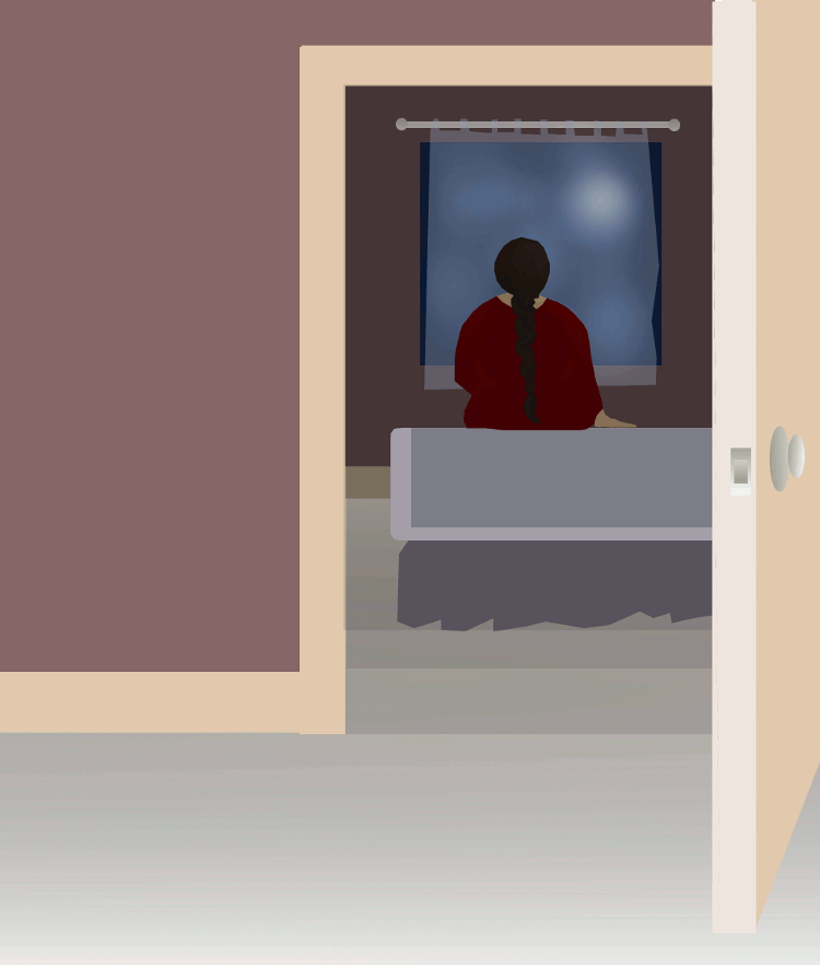 Illustration for "Voices on Addiction: Self-Portrait" by Emily Arnason Casey (The Rumpus, 2017)