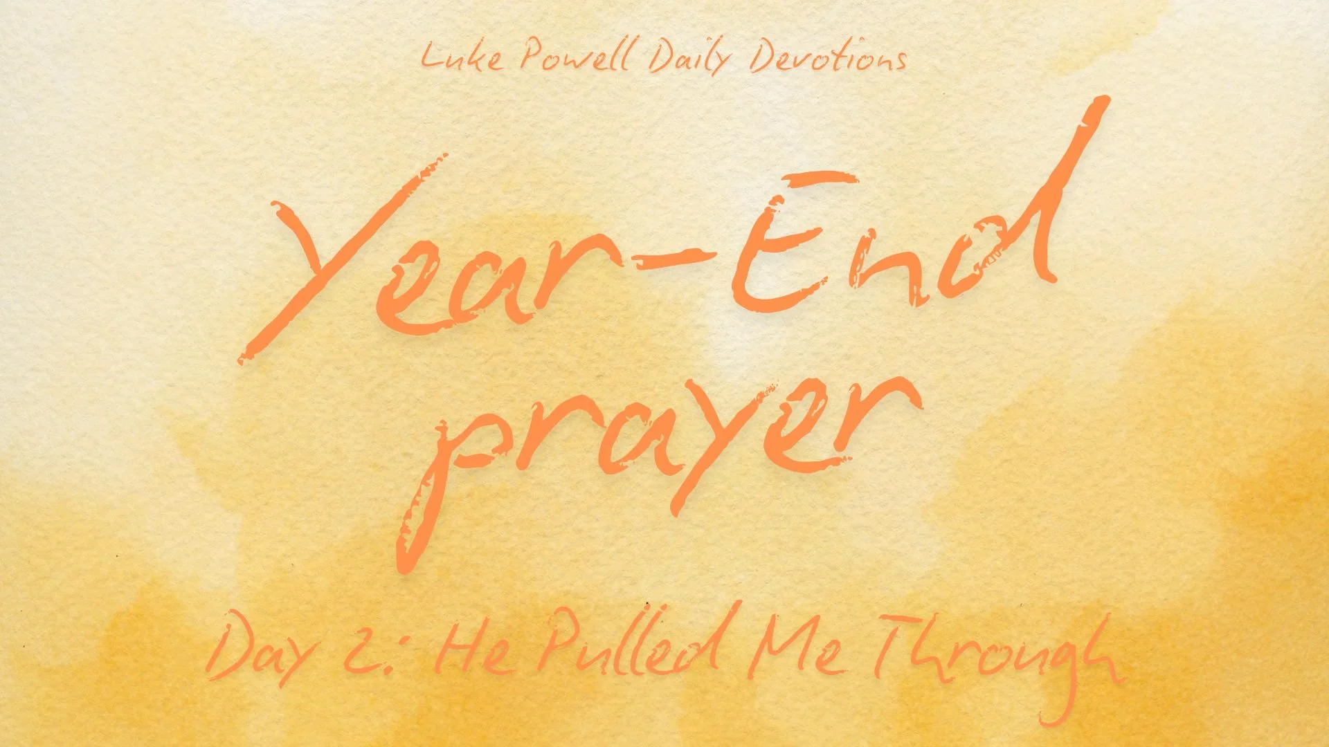 He Pulled Me Through