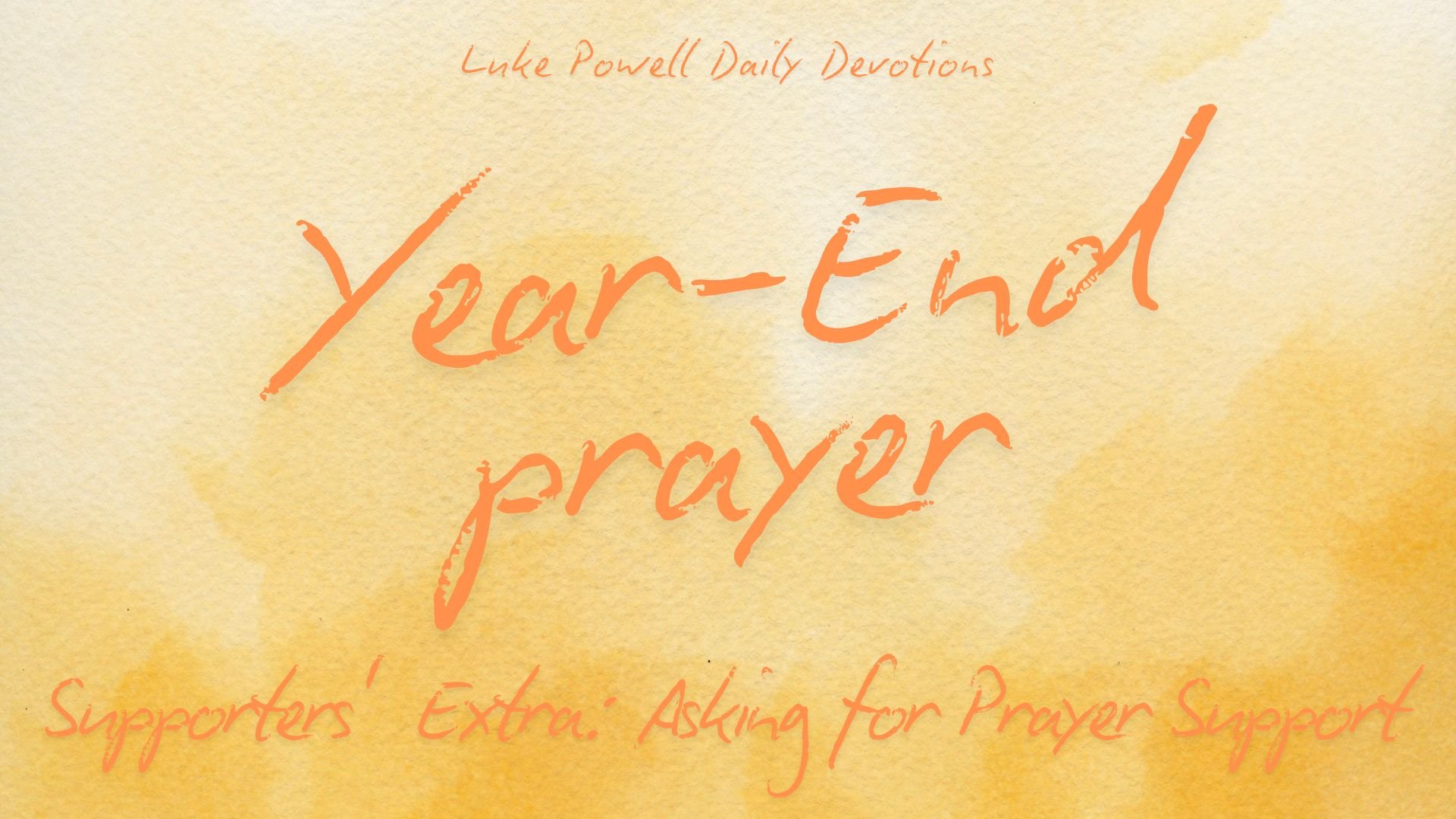 Asking for Prayer Support