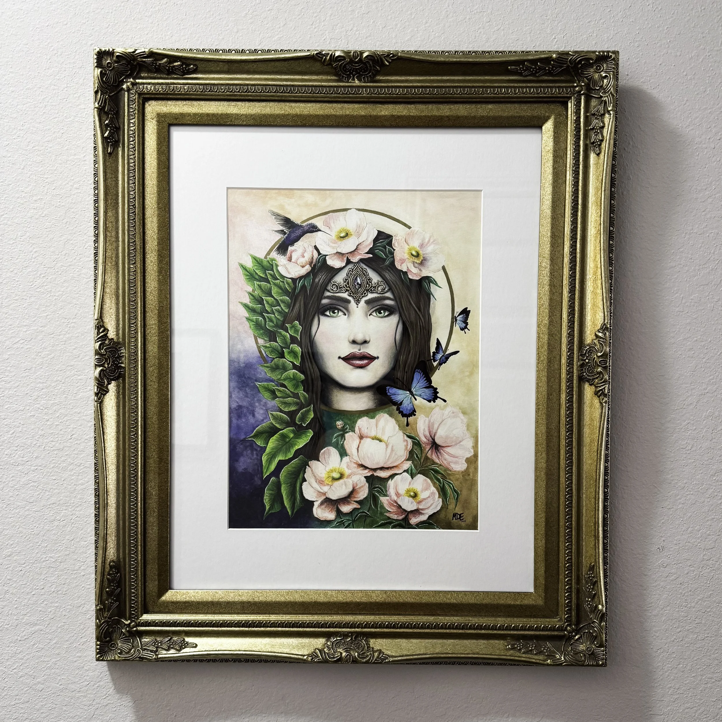 Queen of Spring - Framed Original Artwork