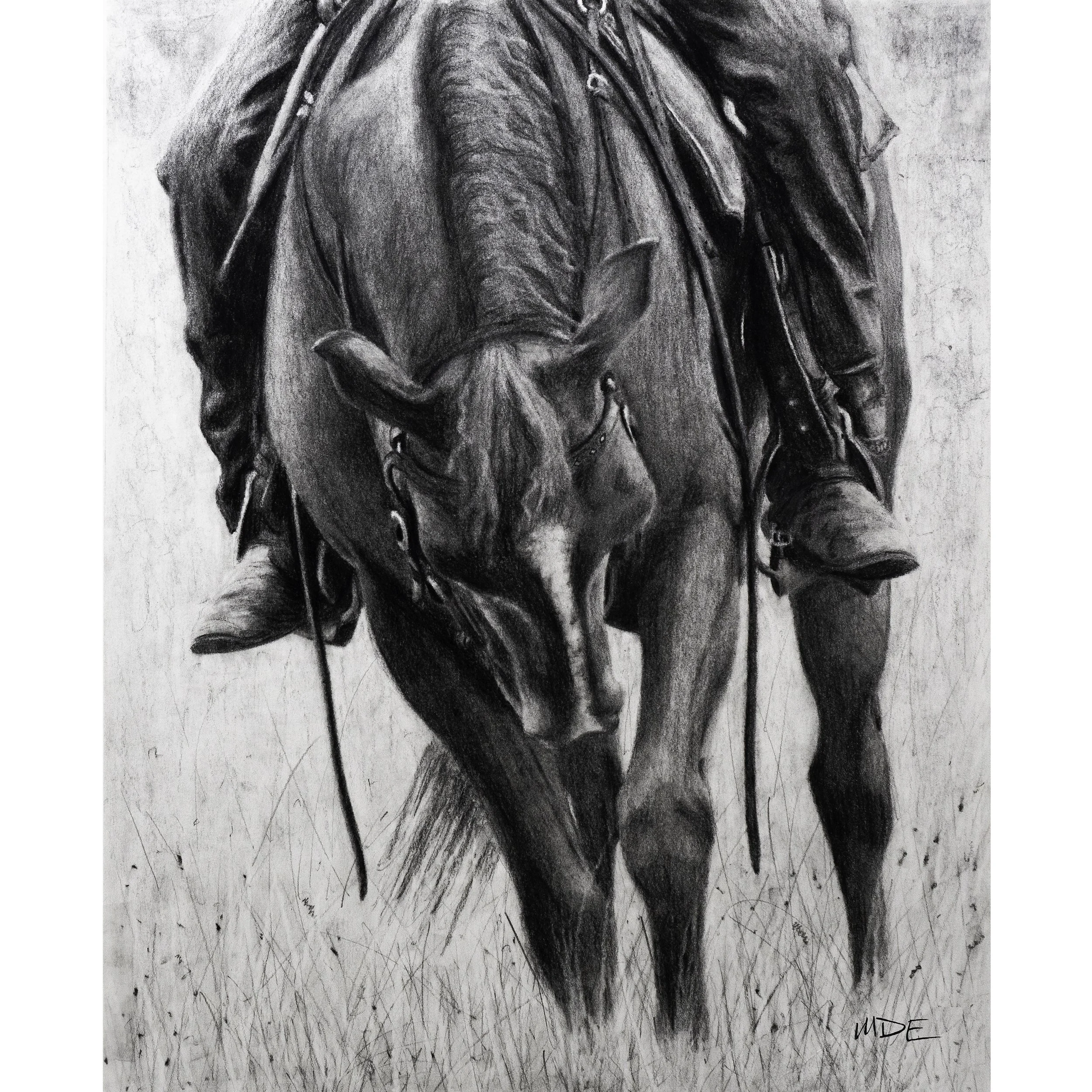 Horse and Rider - Print of Original
