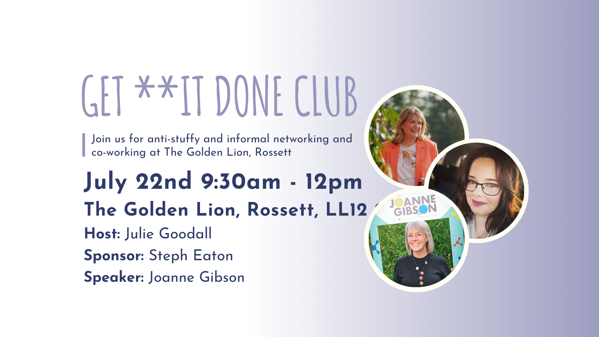 GET **IT DONE CLUB Wrexham - JUly