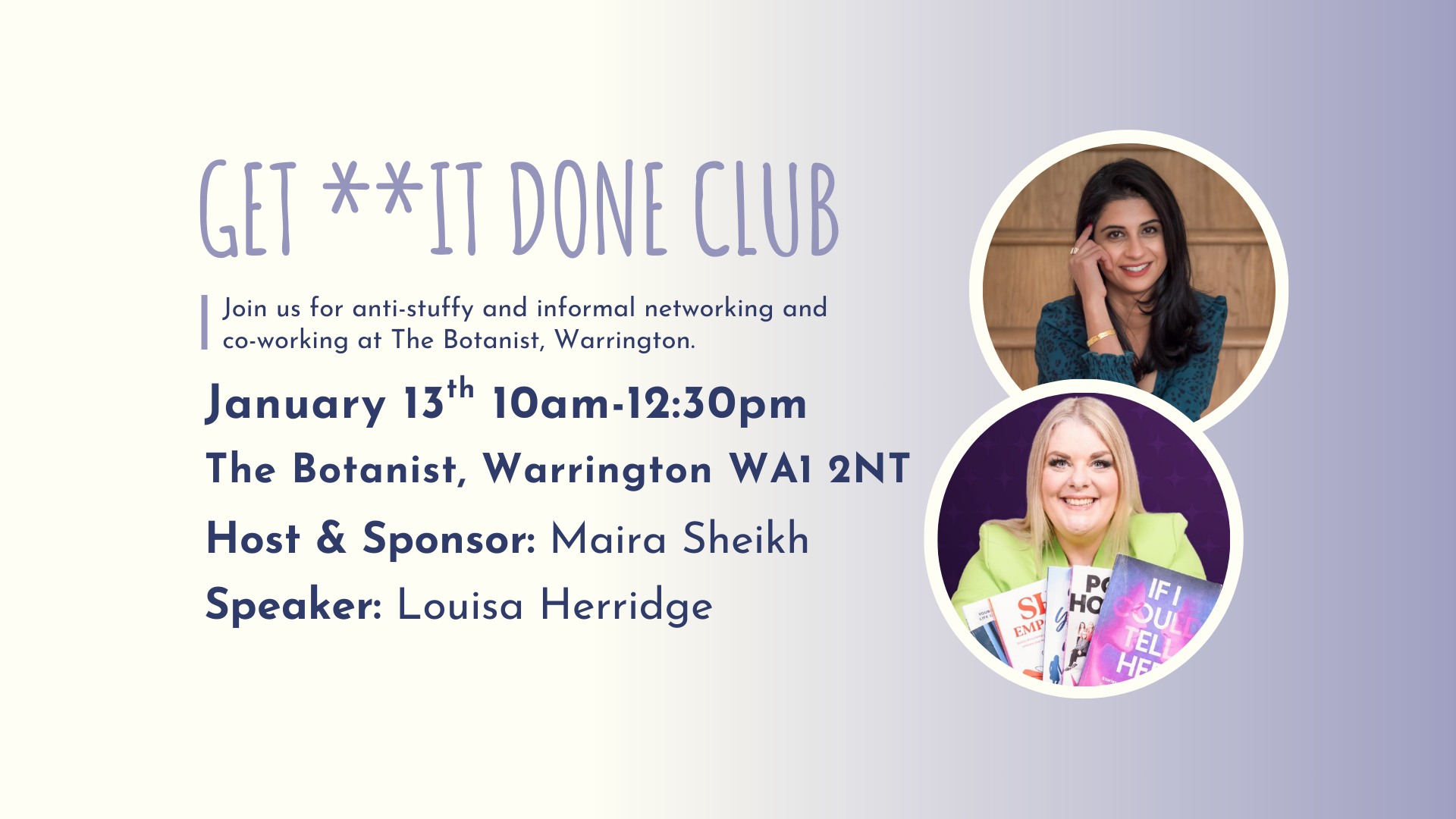 GET **IT DONE CLUB WARRINGTON - January