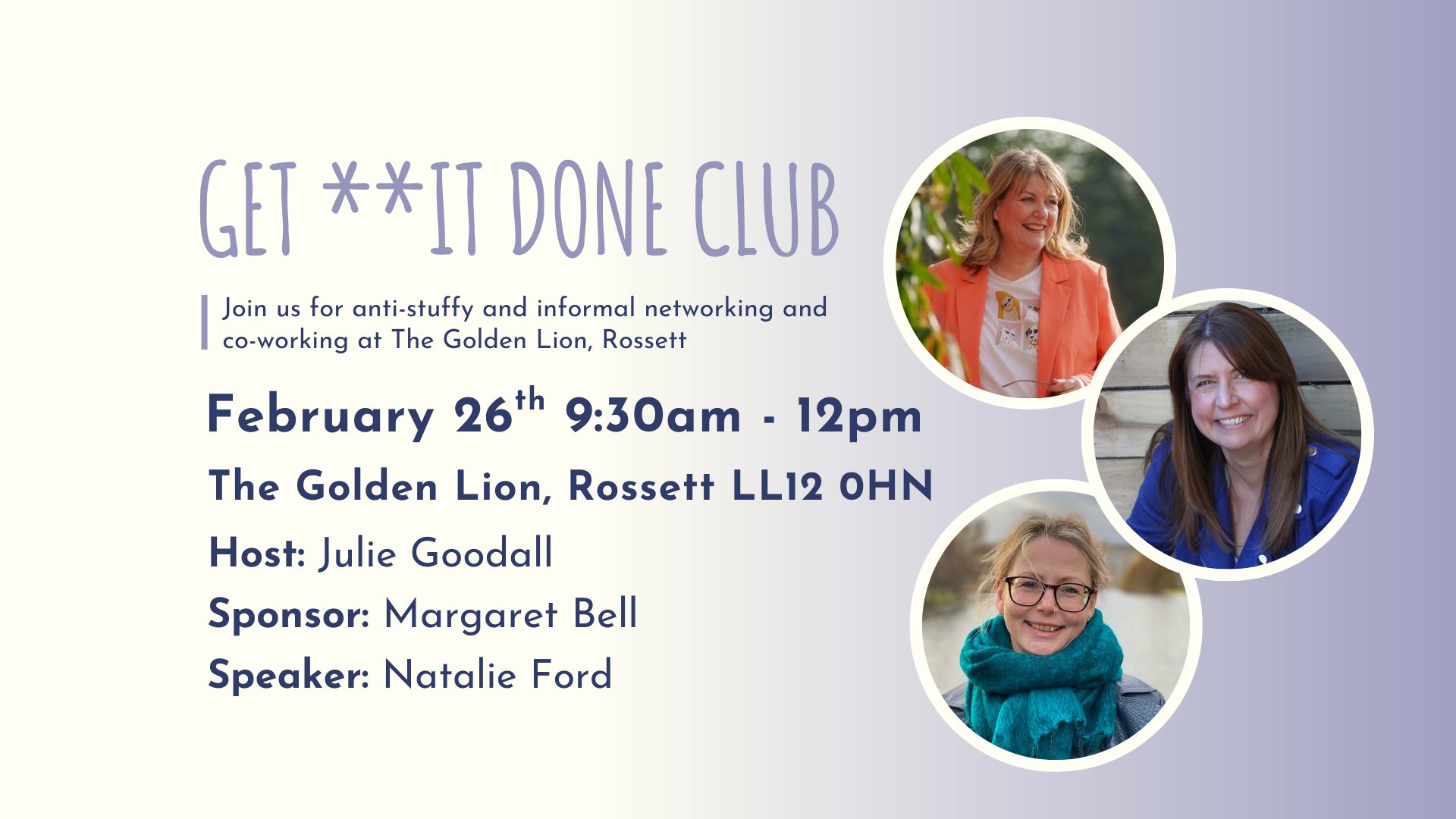 GET **IT DONE CLUB Rossett - February