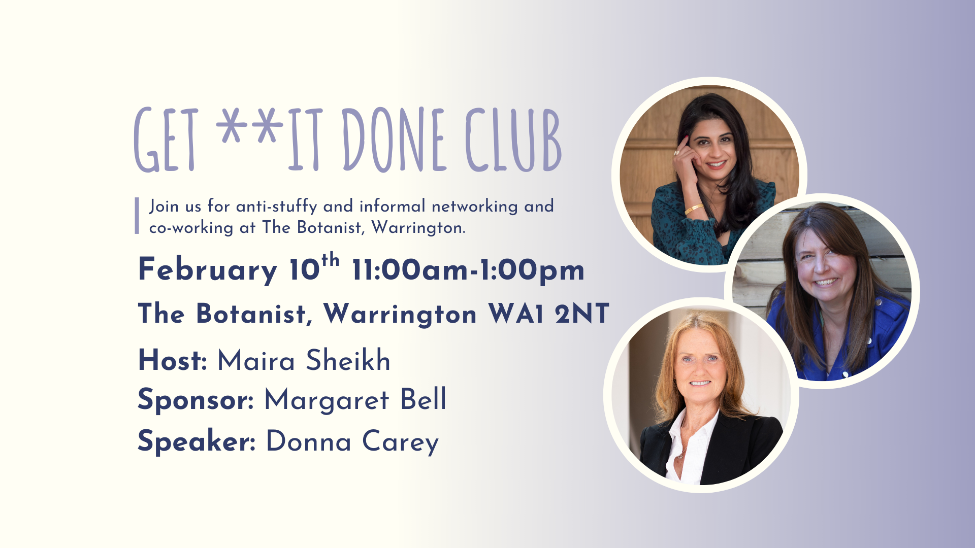 GET **IT DONE CLUB WARRINGTON - february