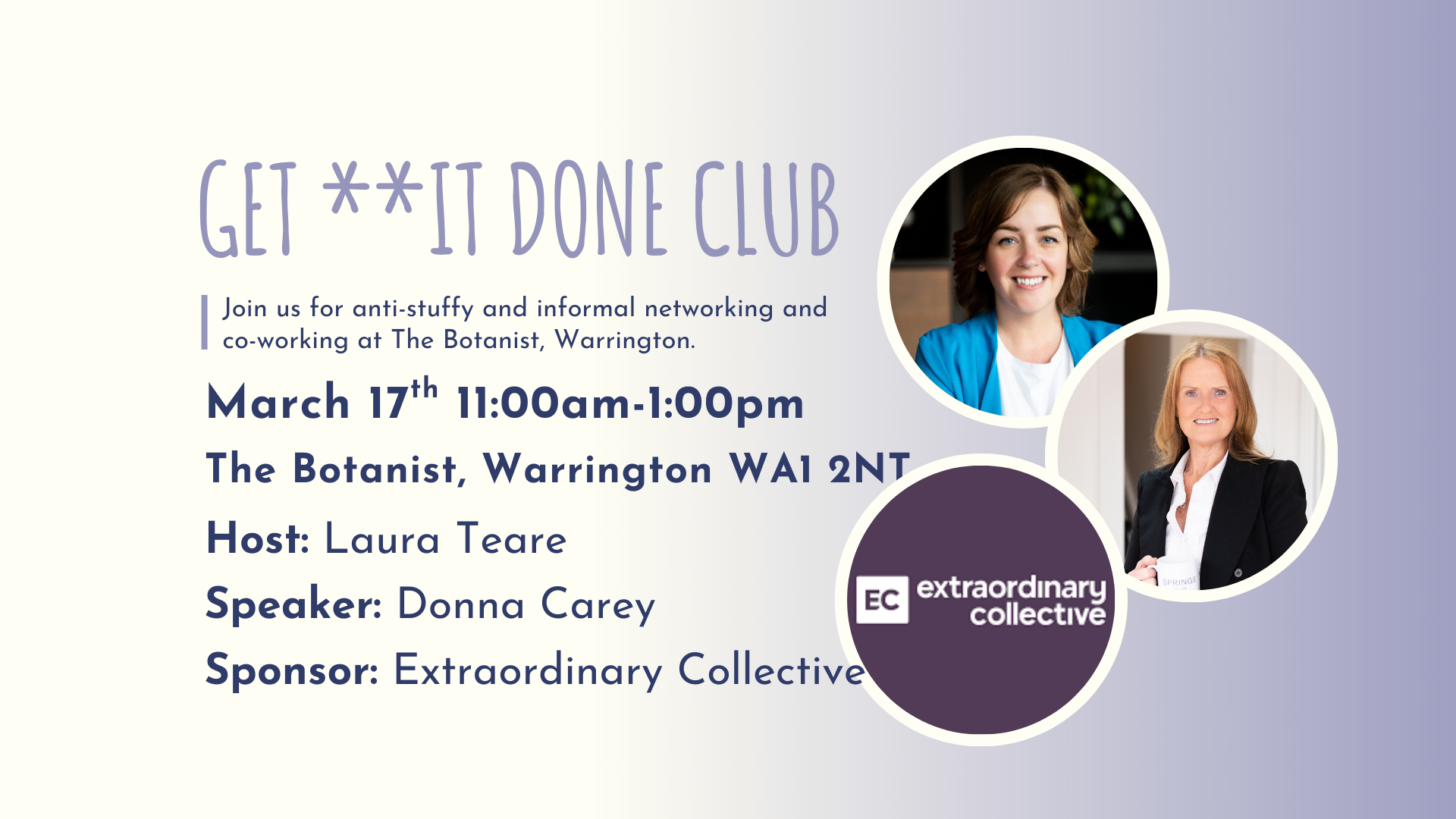 GET **IT DONE CLUB WARRINGTON - march