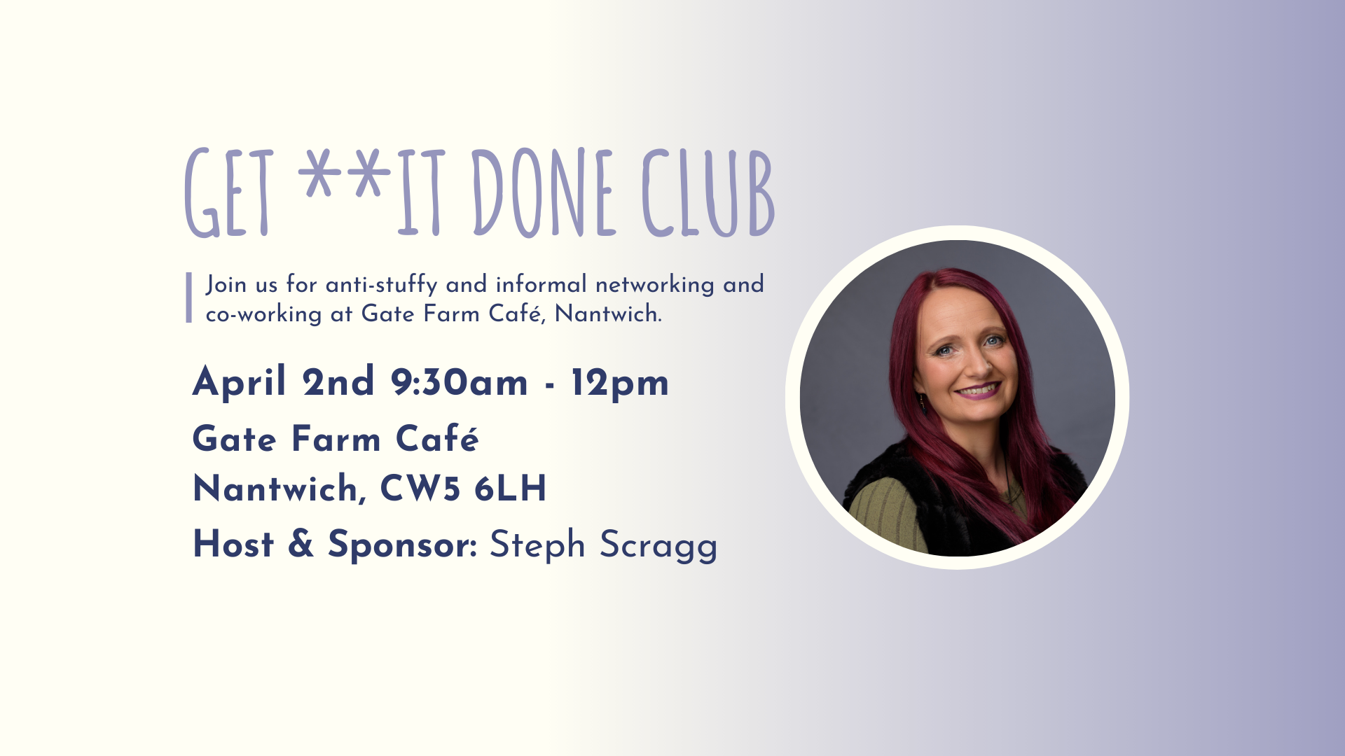 GET **IT DONE CLUB Nantwich April