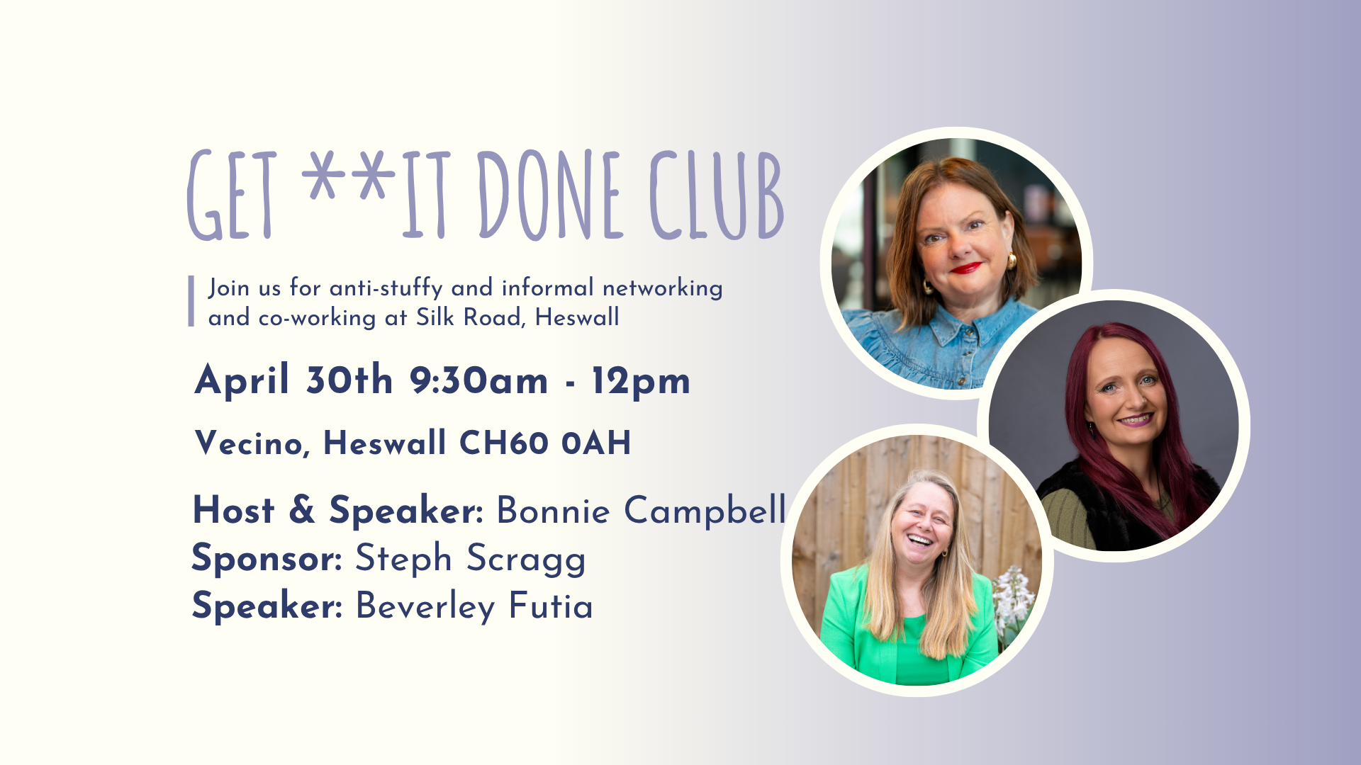 GET **IT DONE CLUB Heswall April