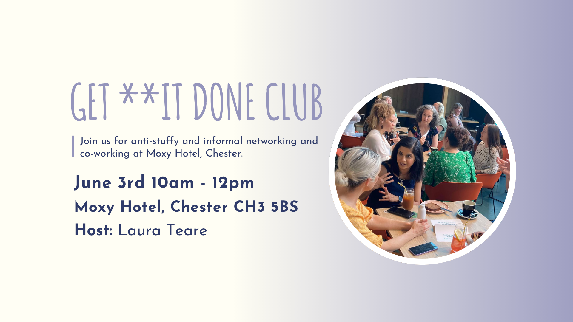 GET **IT DONE CLUB CHESTER - JUNE
