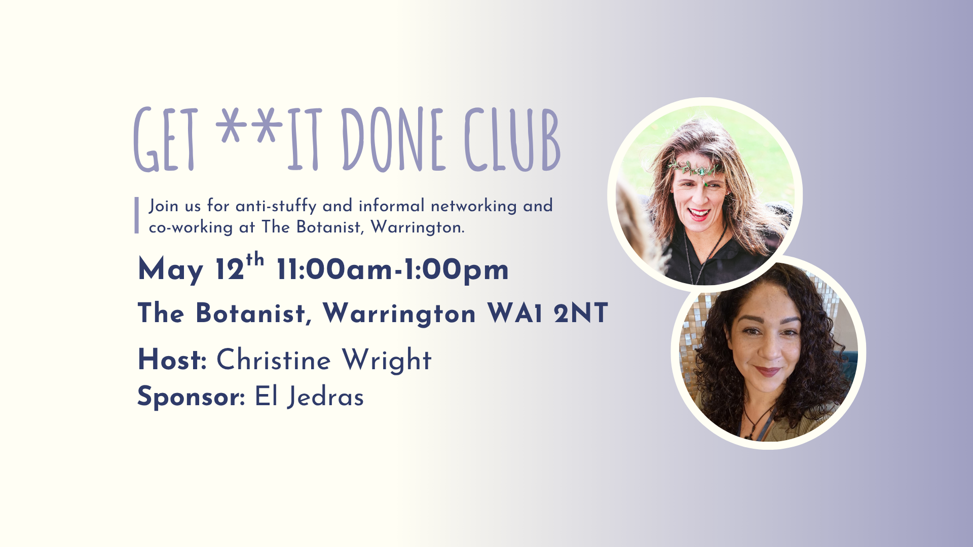 GET **IT DONE CLUB WARRINGTON - MAY