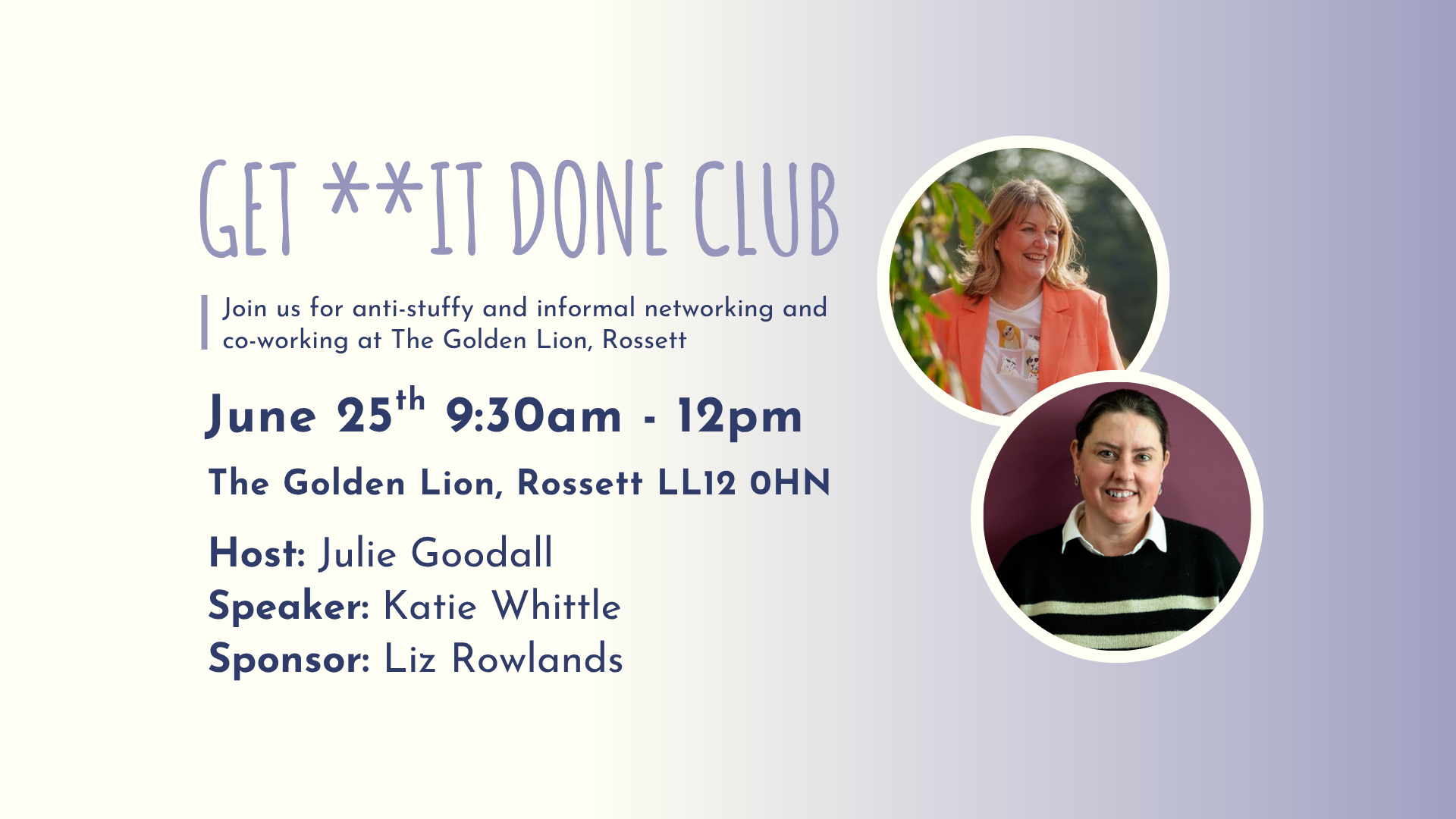 GET **IT DONE CLUB Rossett - June
