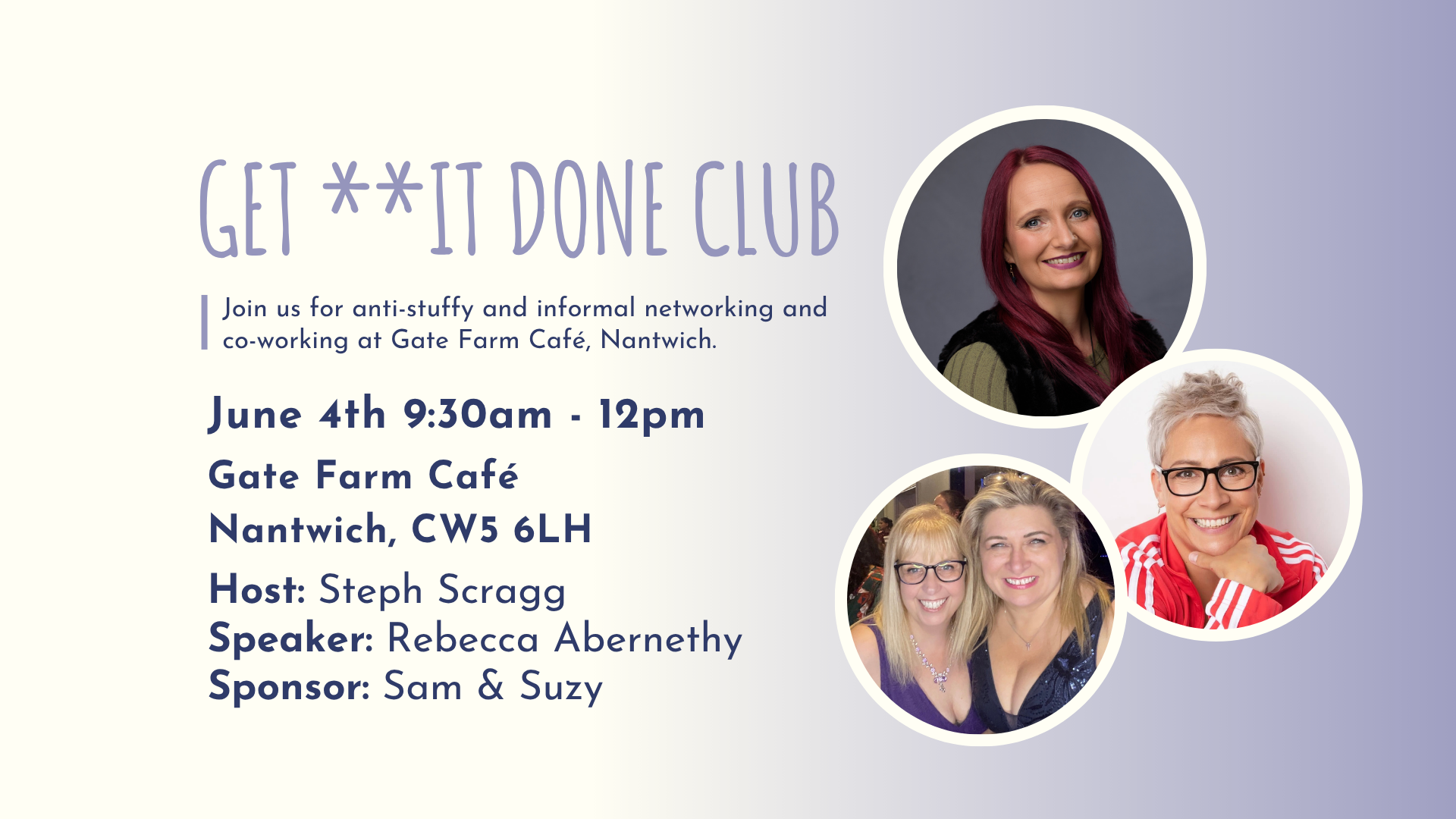 GET **IT DONE CLUB Nantwich JUNE