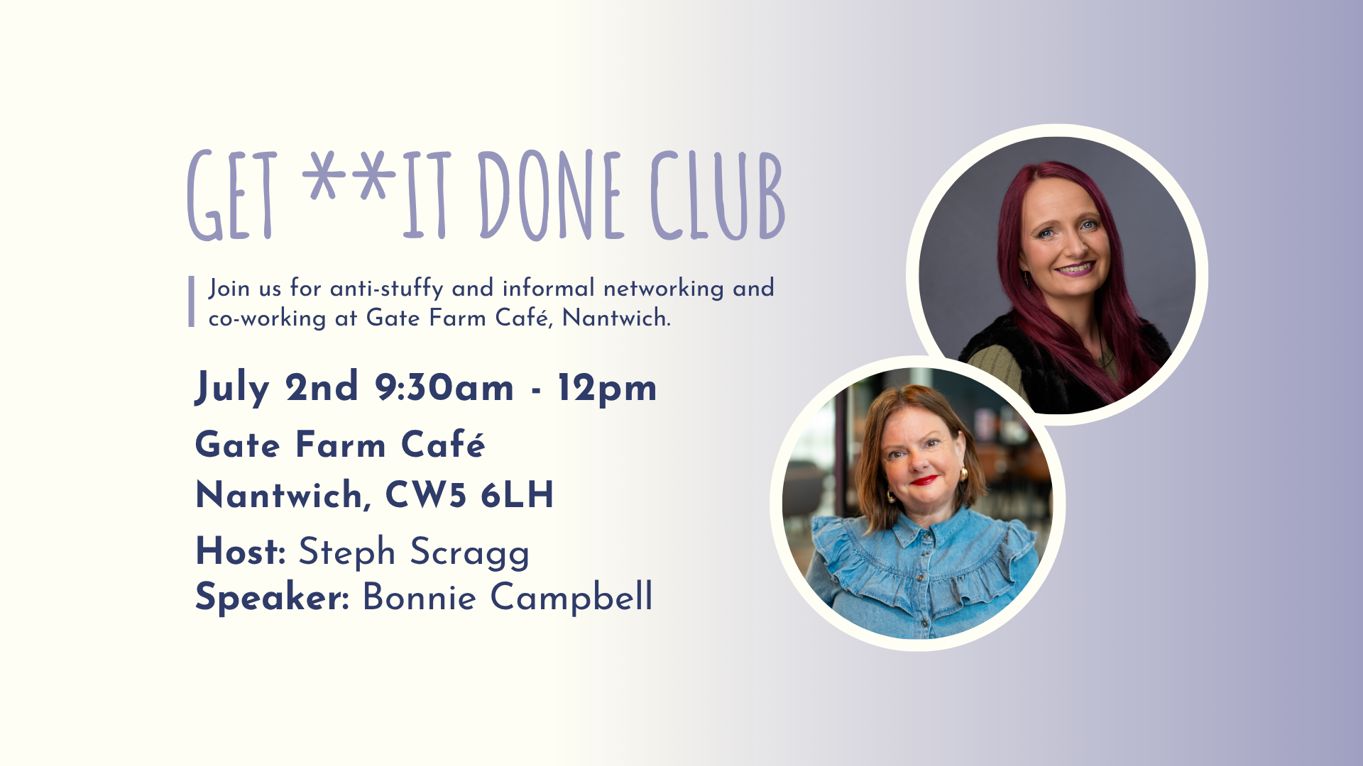 GET **IT DONE CLUB Nantwich July