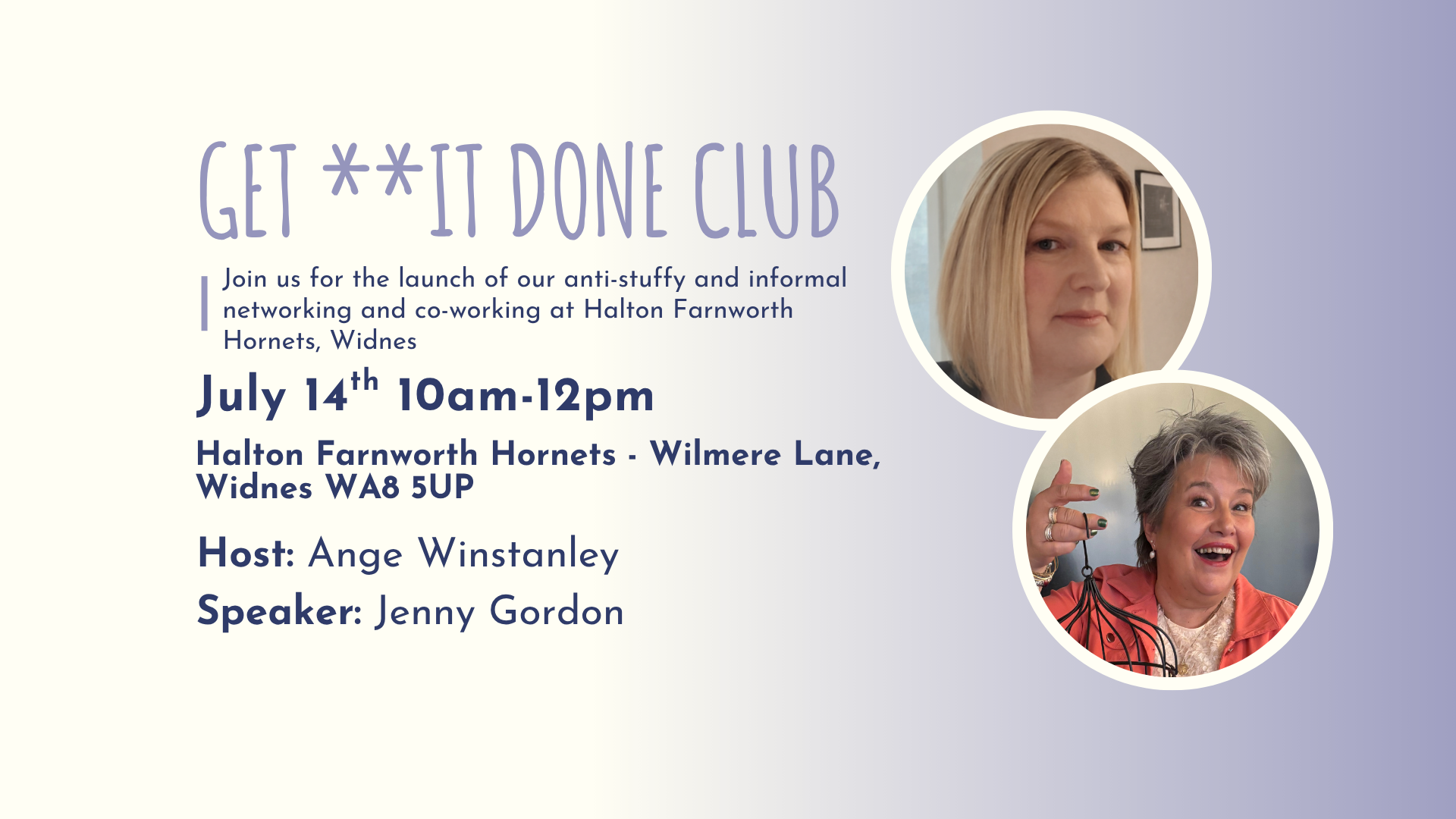 GET **IT DONE CLUB Widnes - july