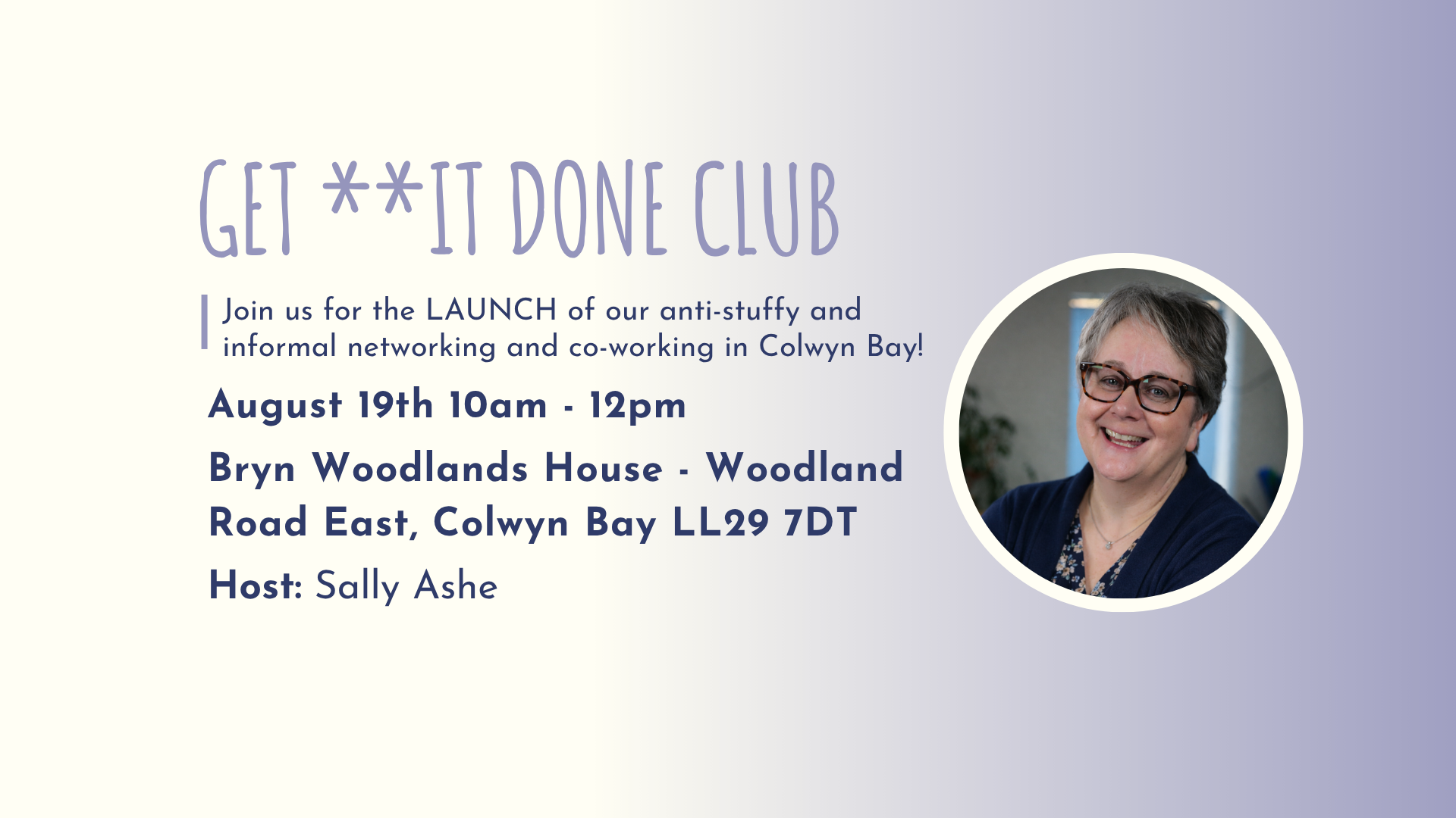 GET **IT DONE CLUB COlwyn Bay - August