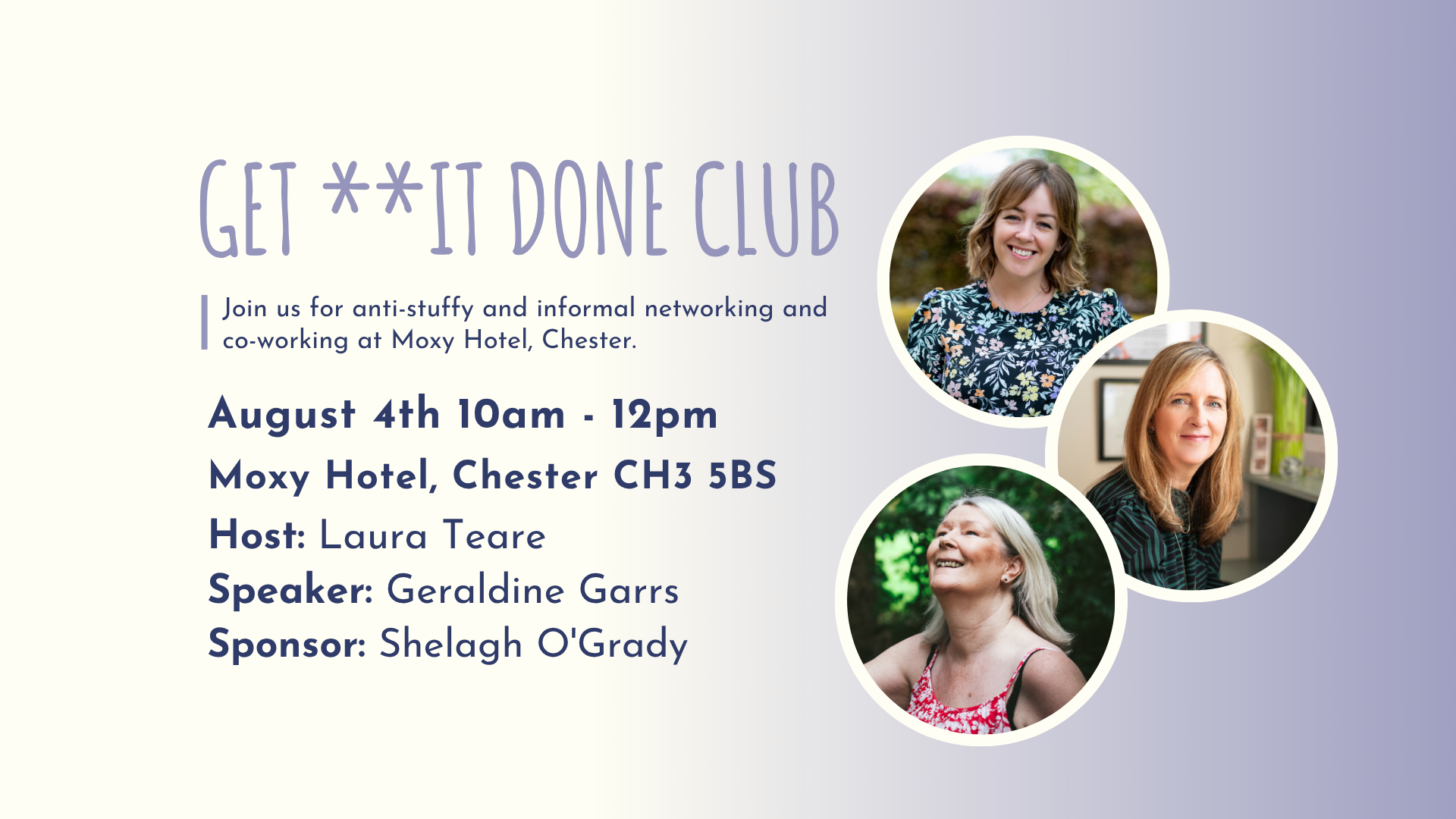 GET **IT DONE CLUB CHESTER - August