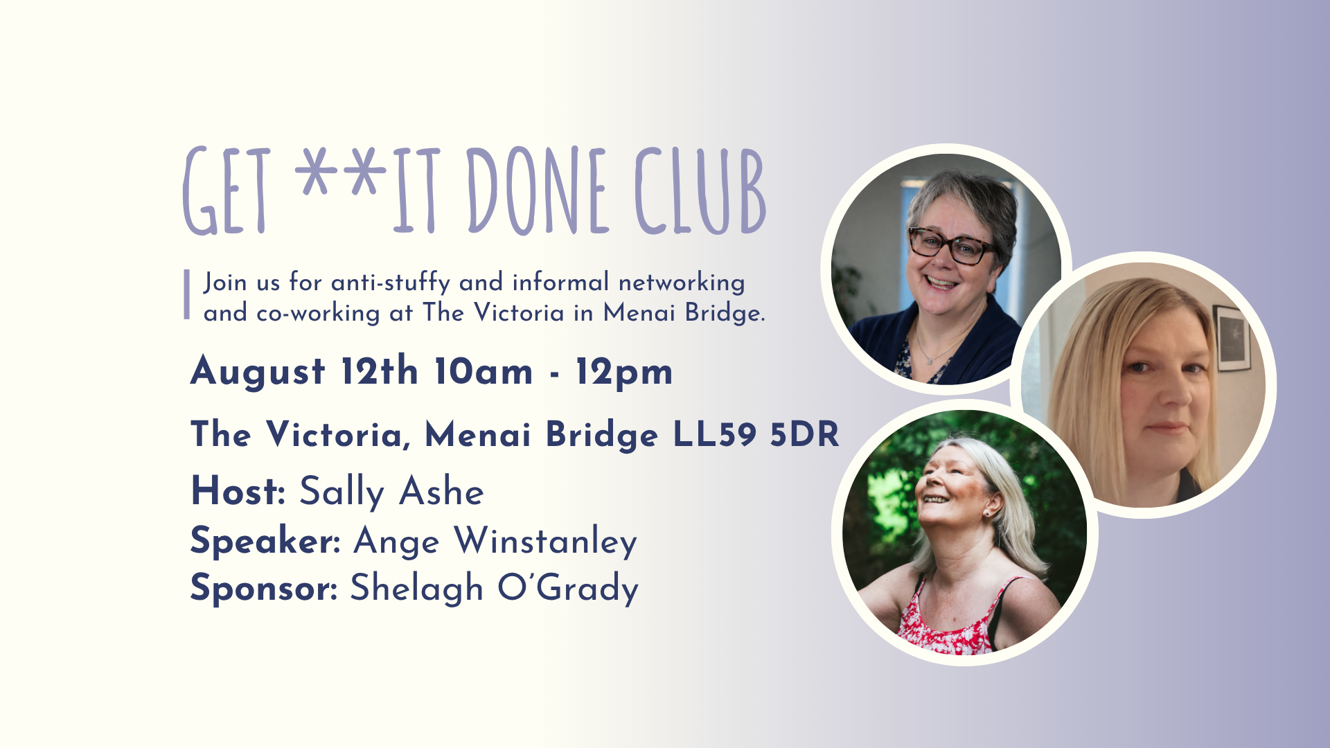 GET **IT DONE CLUB Anglesey - August