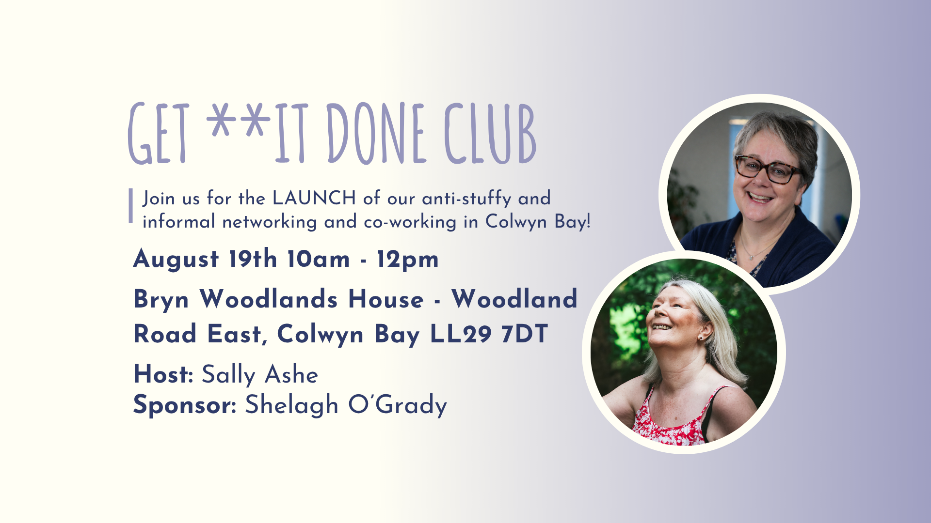 GET **IT DONE CLUB Colwyn Bay - August