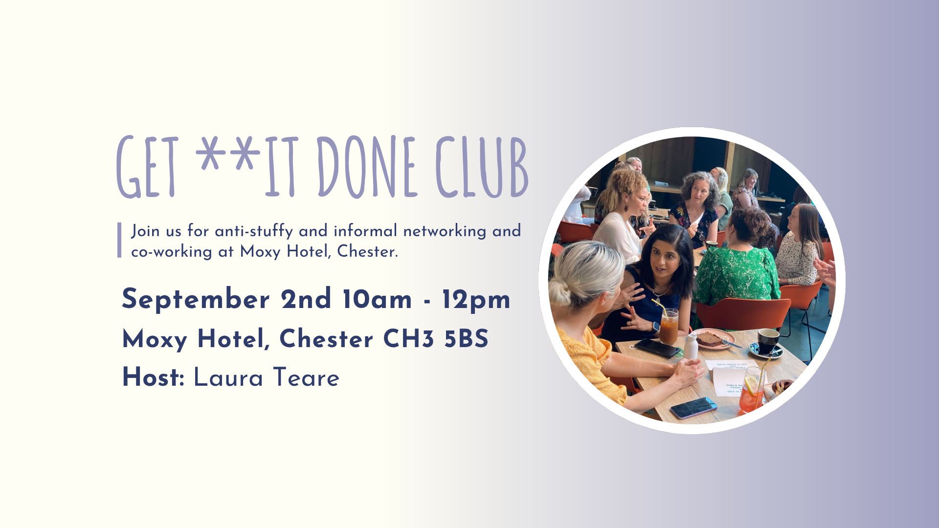 GET **IT DONE CLUB CHESTER - September