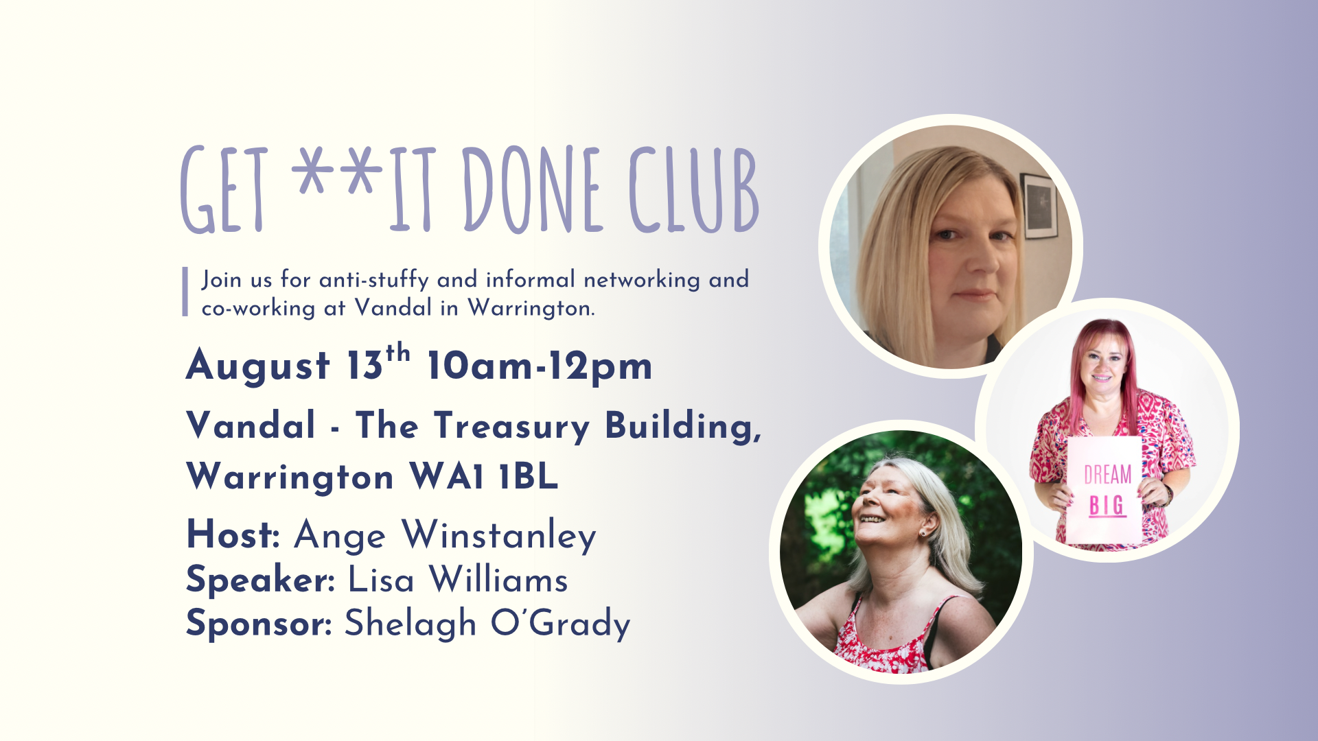 GET **IT DONE CLUB WARRINGTON - August