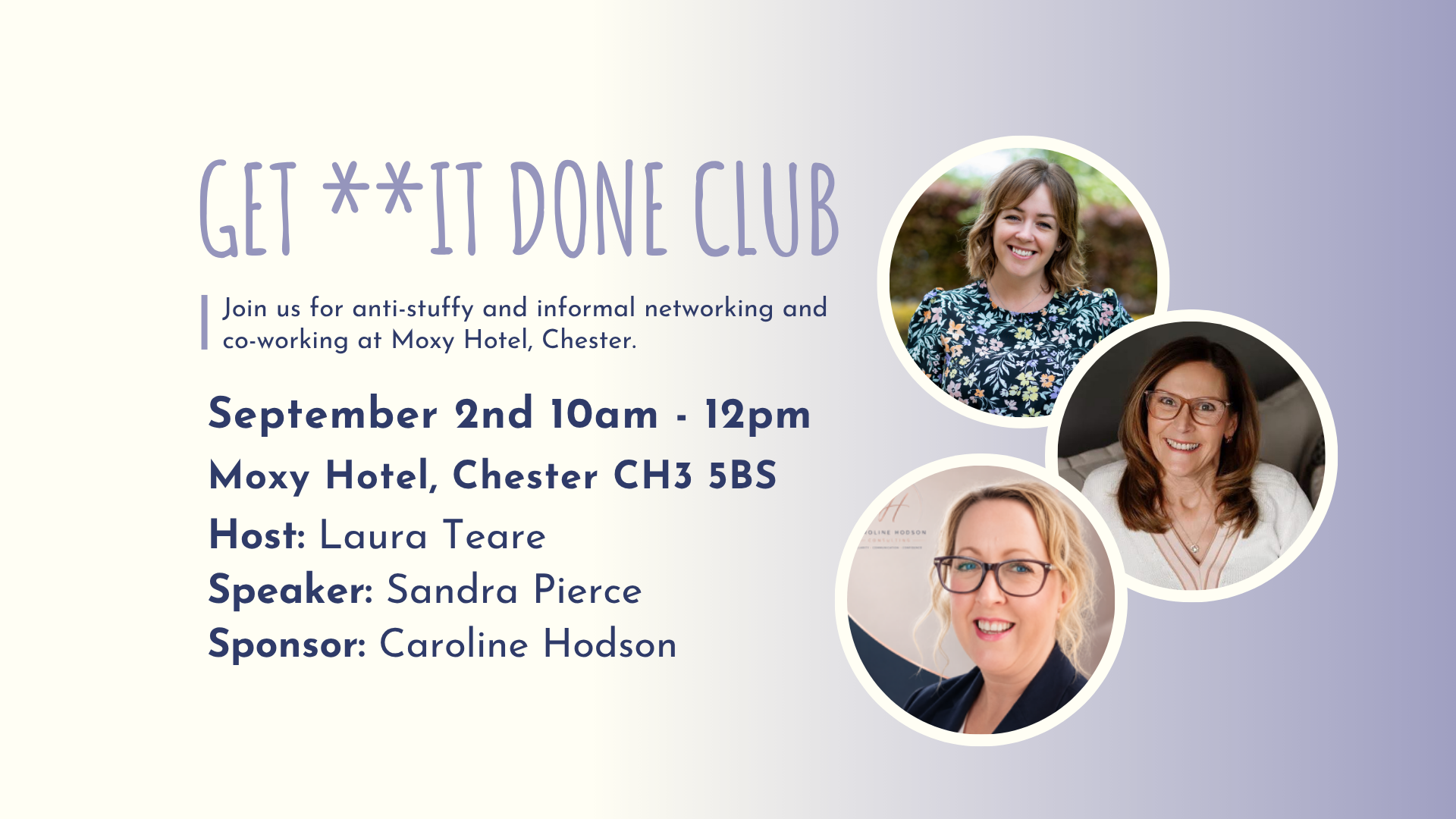 GET **IT DONE CLUB CHESTER - September