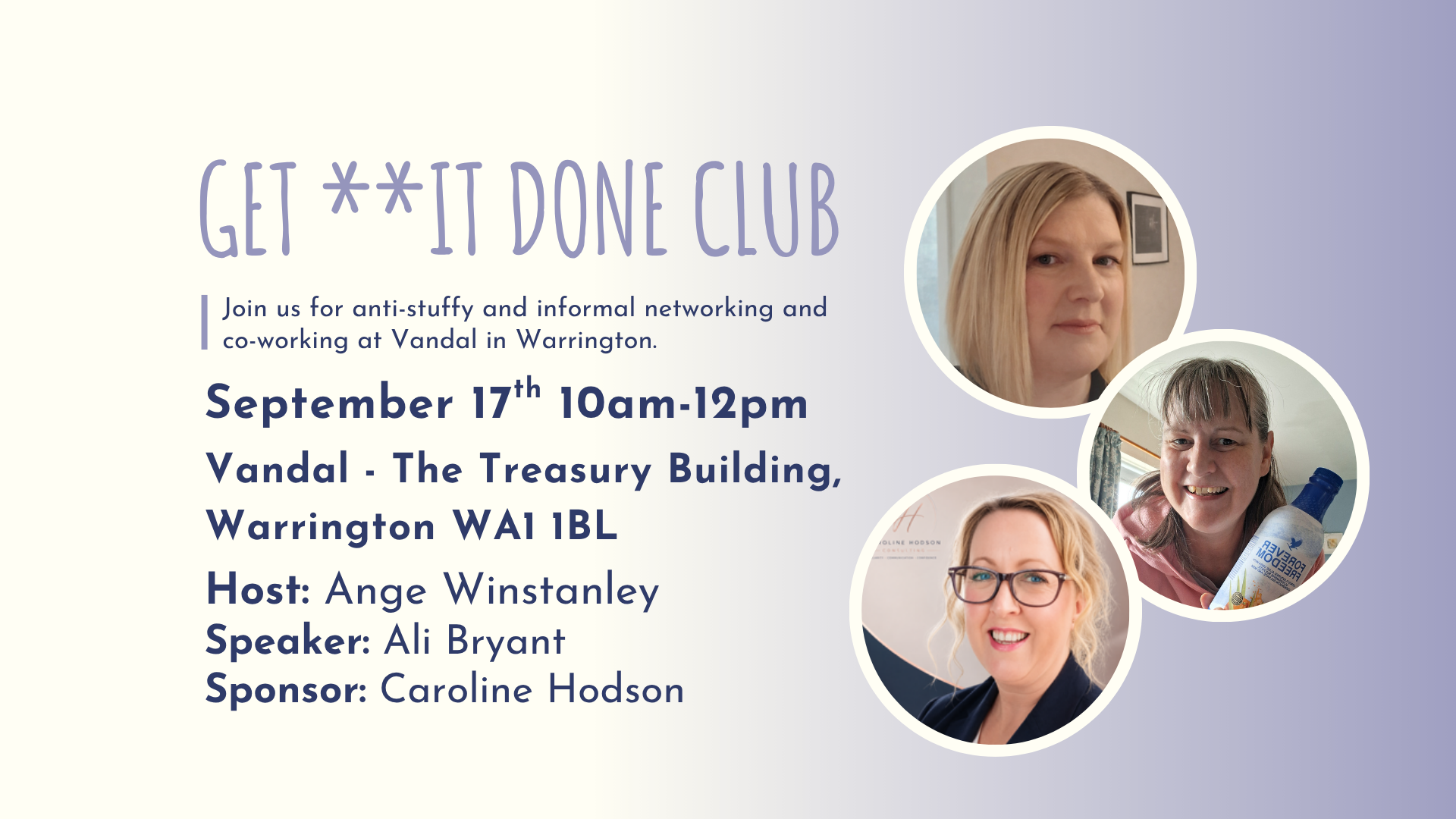 GET **IT DONE CLUB WARRINGTON - September