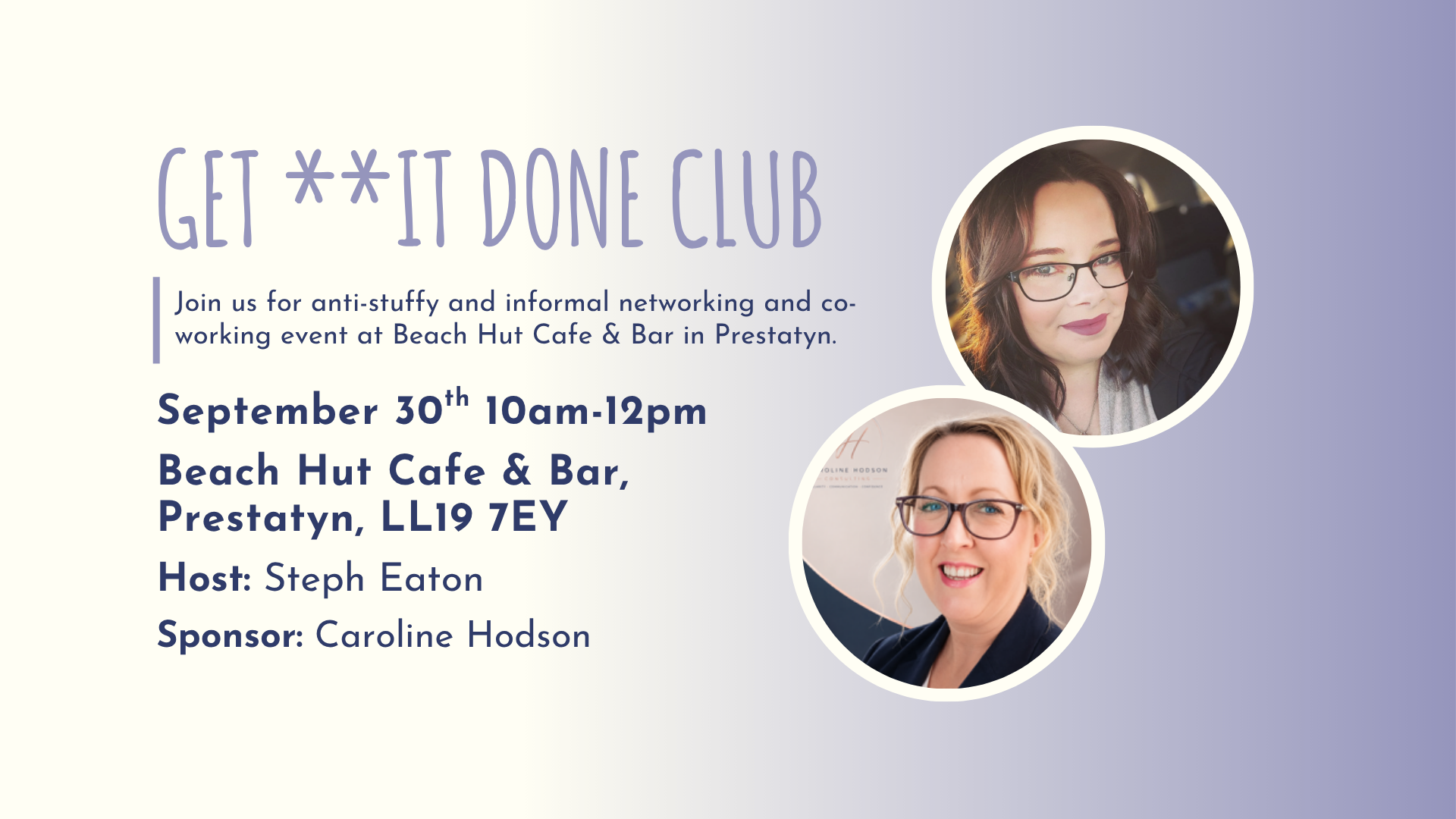 GET **IT DONE CLUB Prestatyn - September