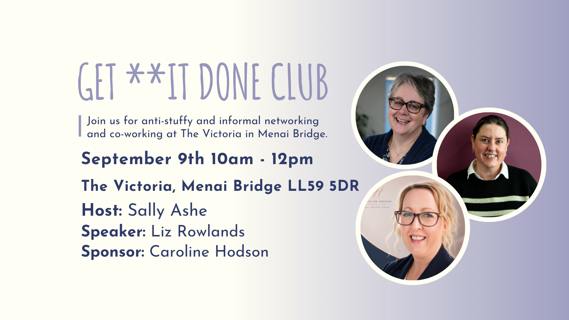 GET **IT DONE CLUB Anglesey - September