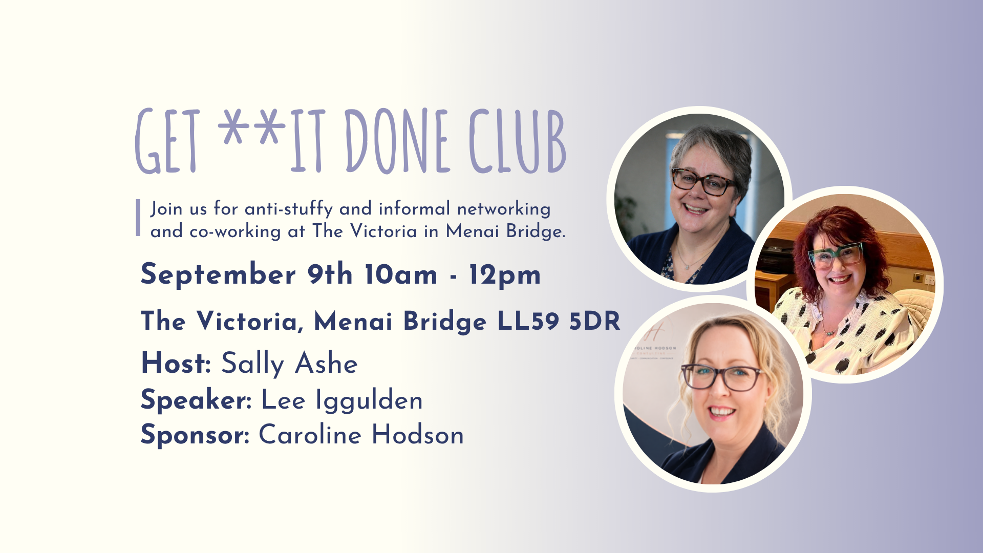 GET **IT DONE CLUB Anglesey - September