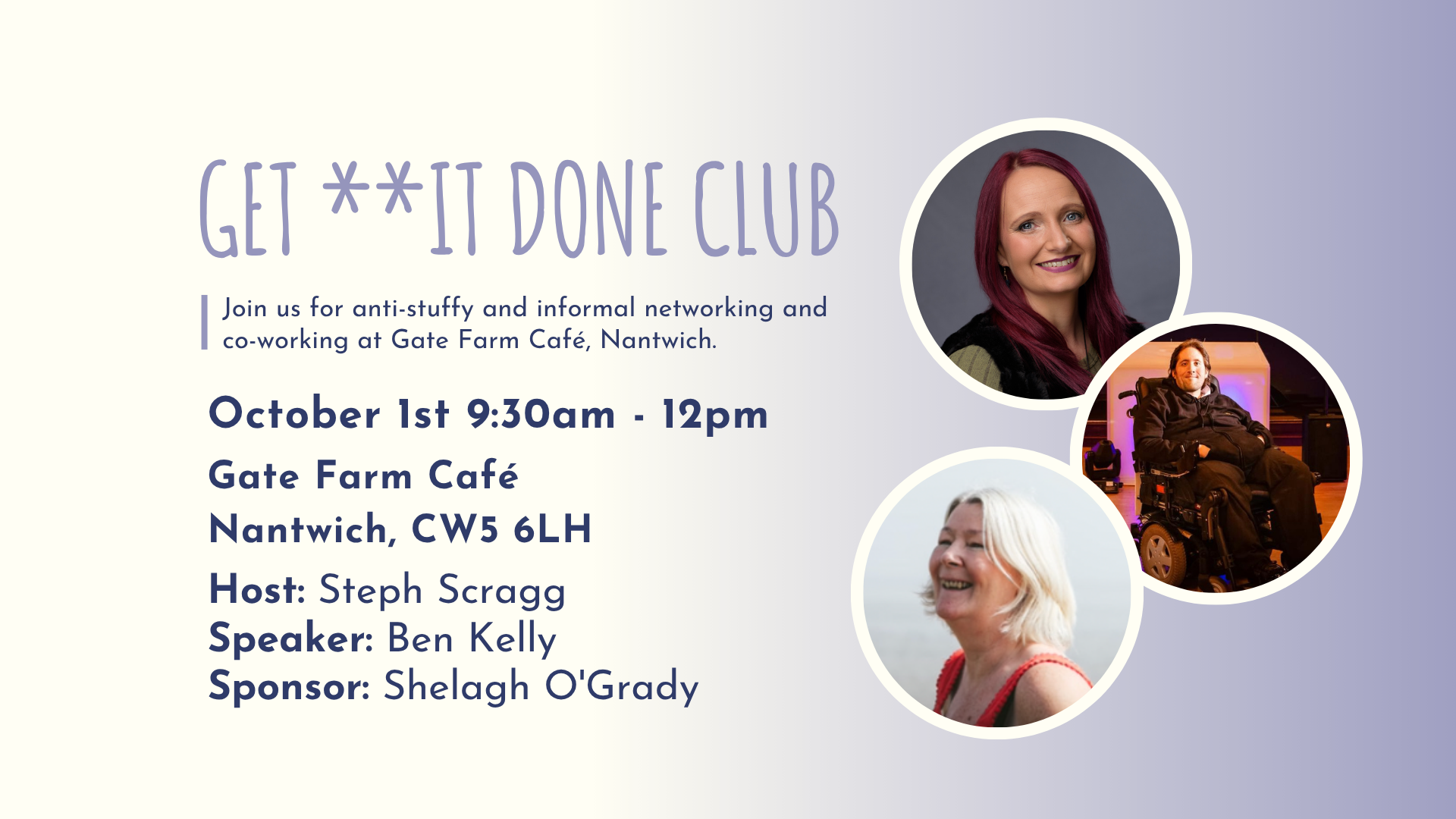 GET **IT DONE CLUB Nantwich October